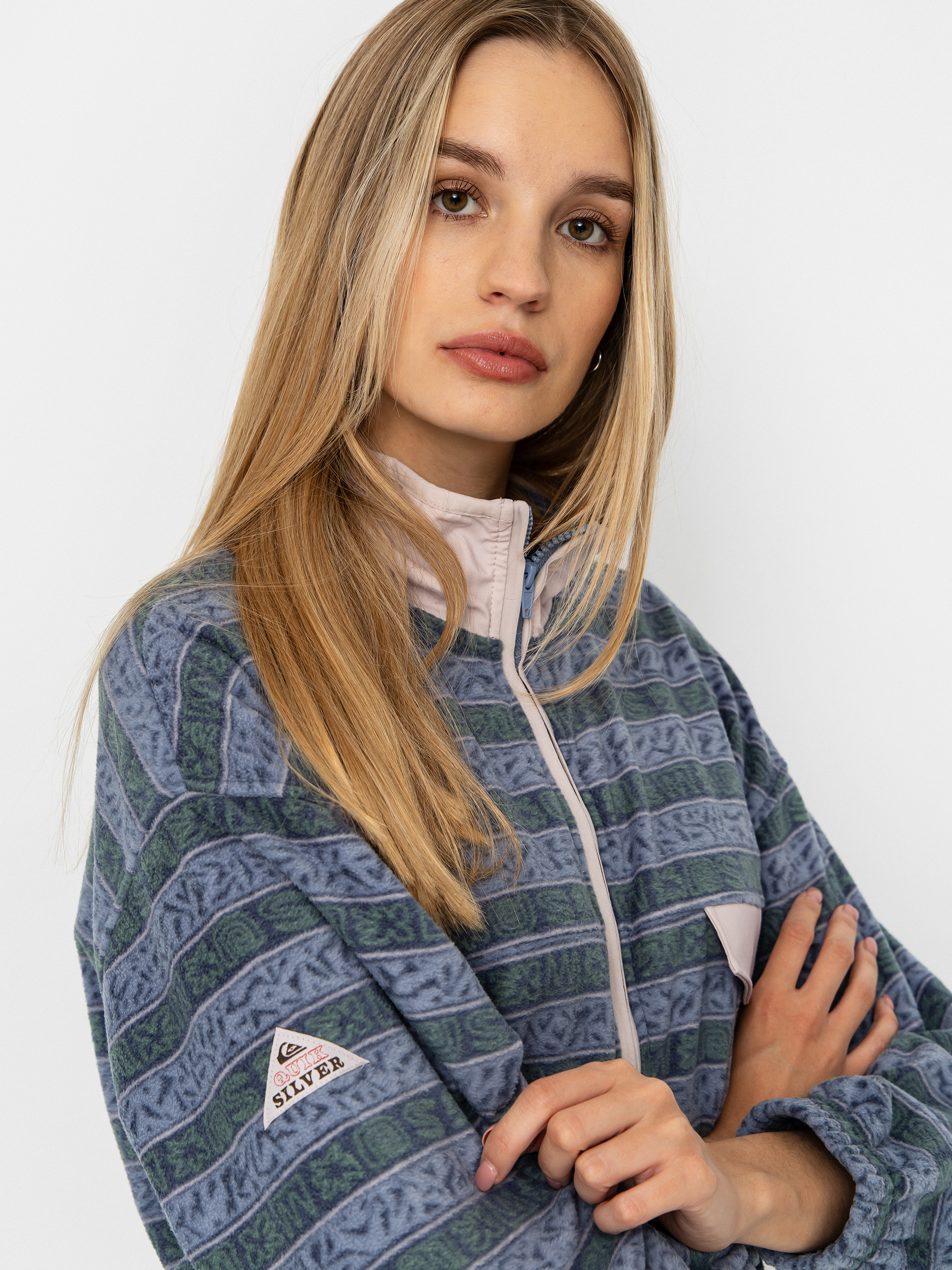 Damski Polar Quiksilver Kedai FZ (ashley blue kedai stripe)