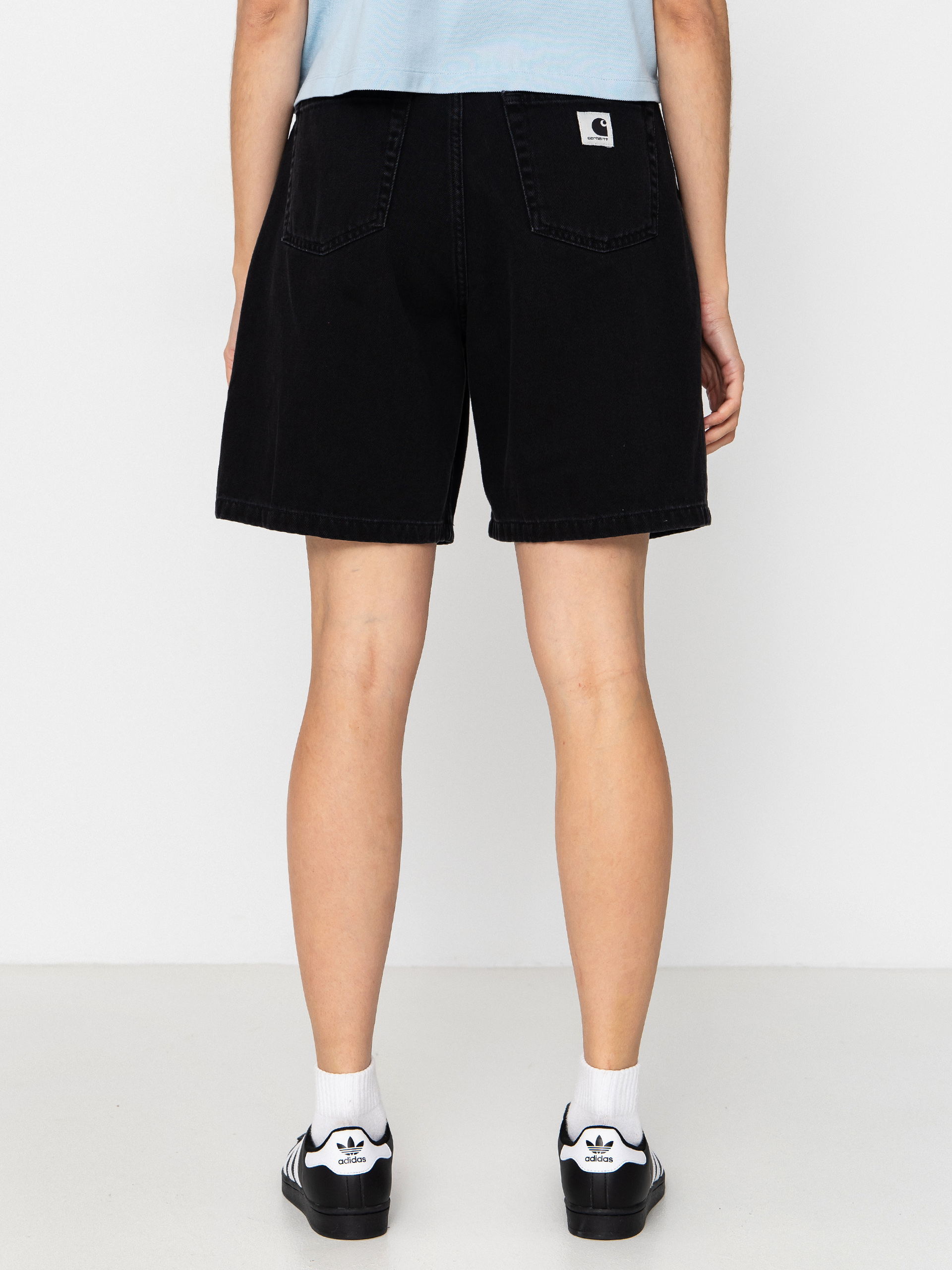 Szorty Carhartt WIP Alta Wmn (black stone washed)