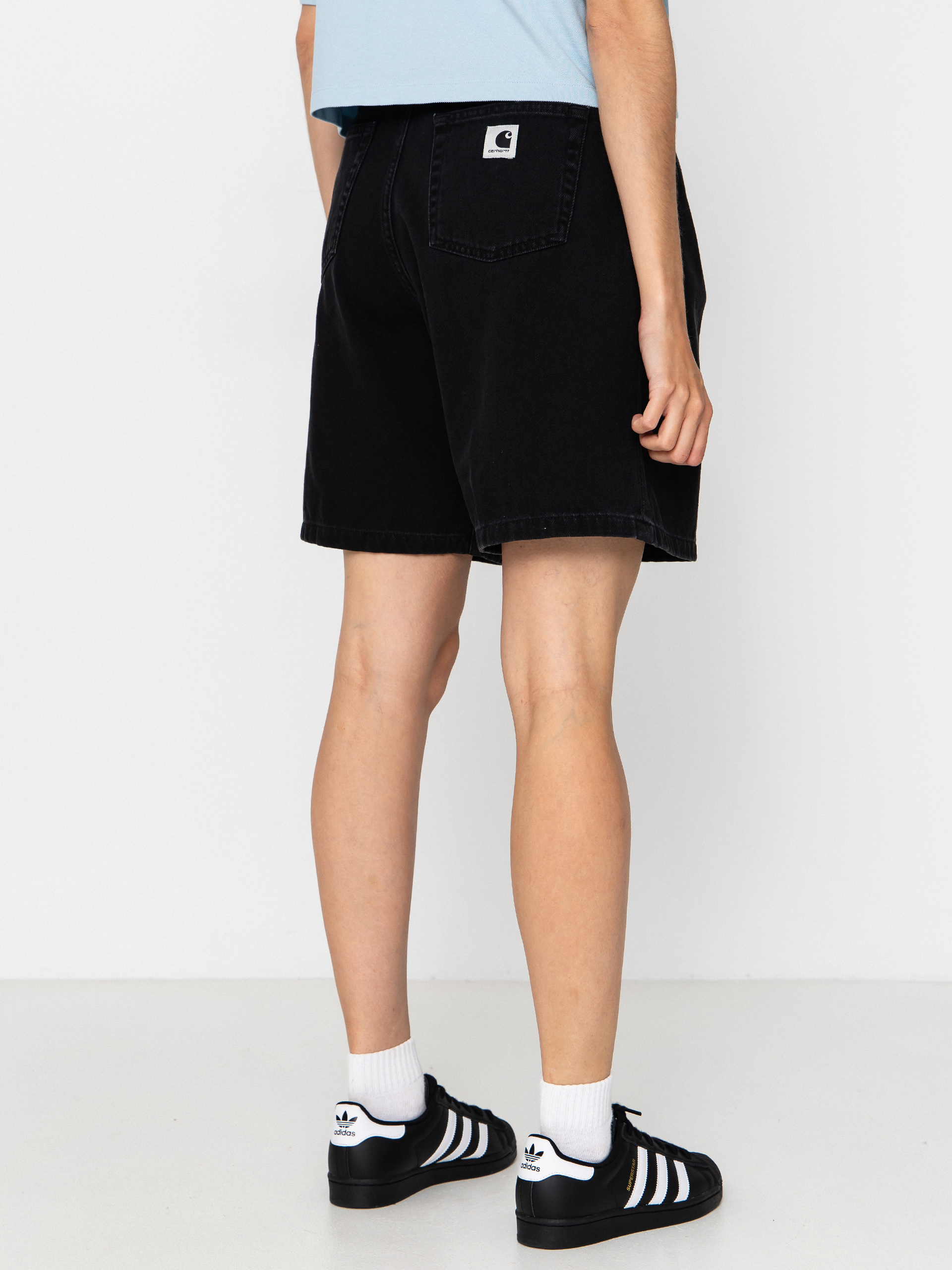 Szorty Carhartt WIP Alta Wmn (black stone washed)