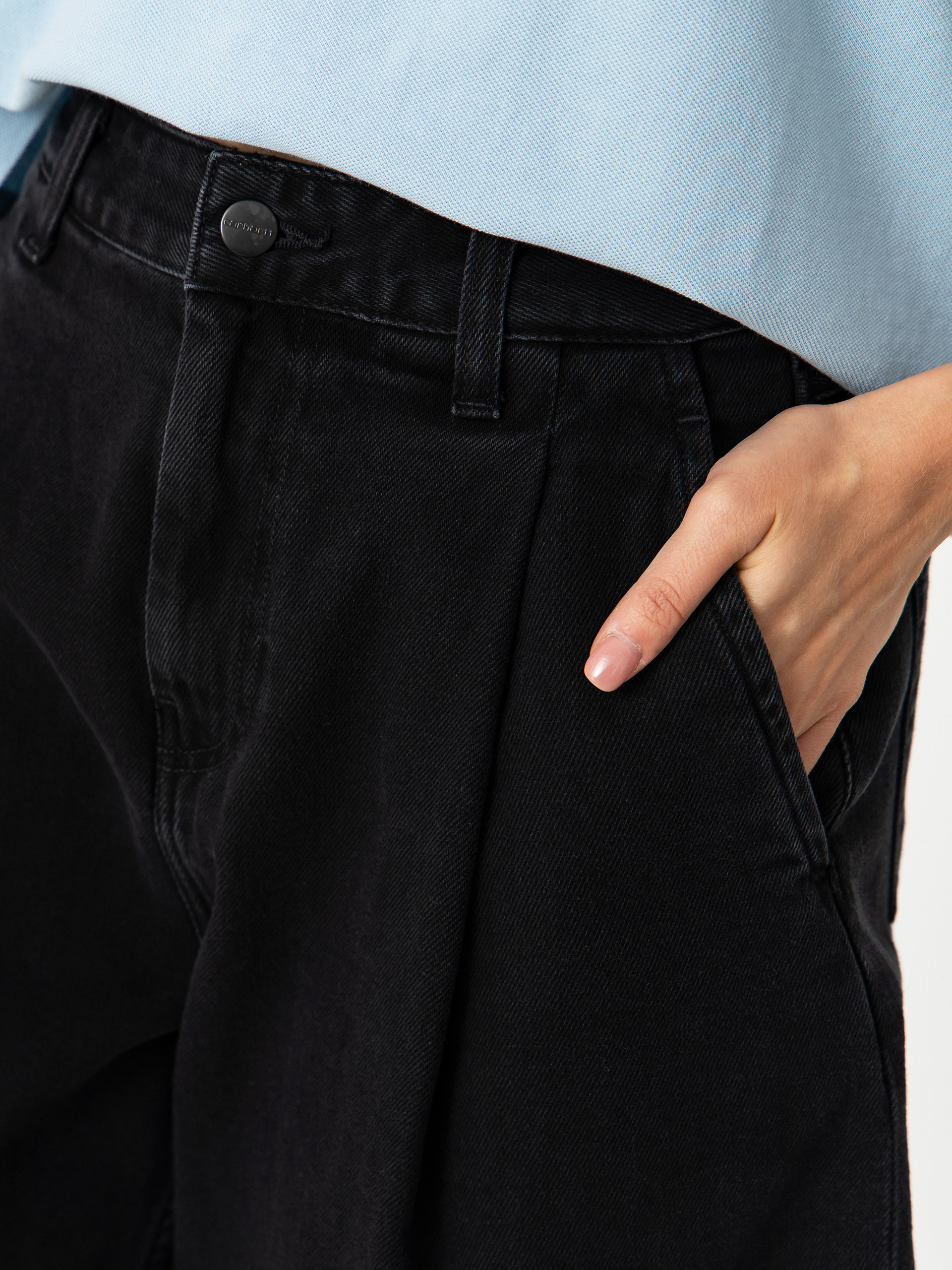 Szorty Carhartt WIP Alta Wmn (black stone washed)
