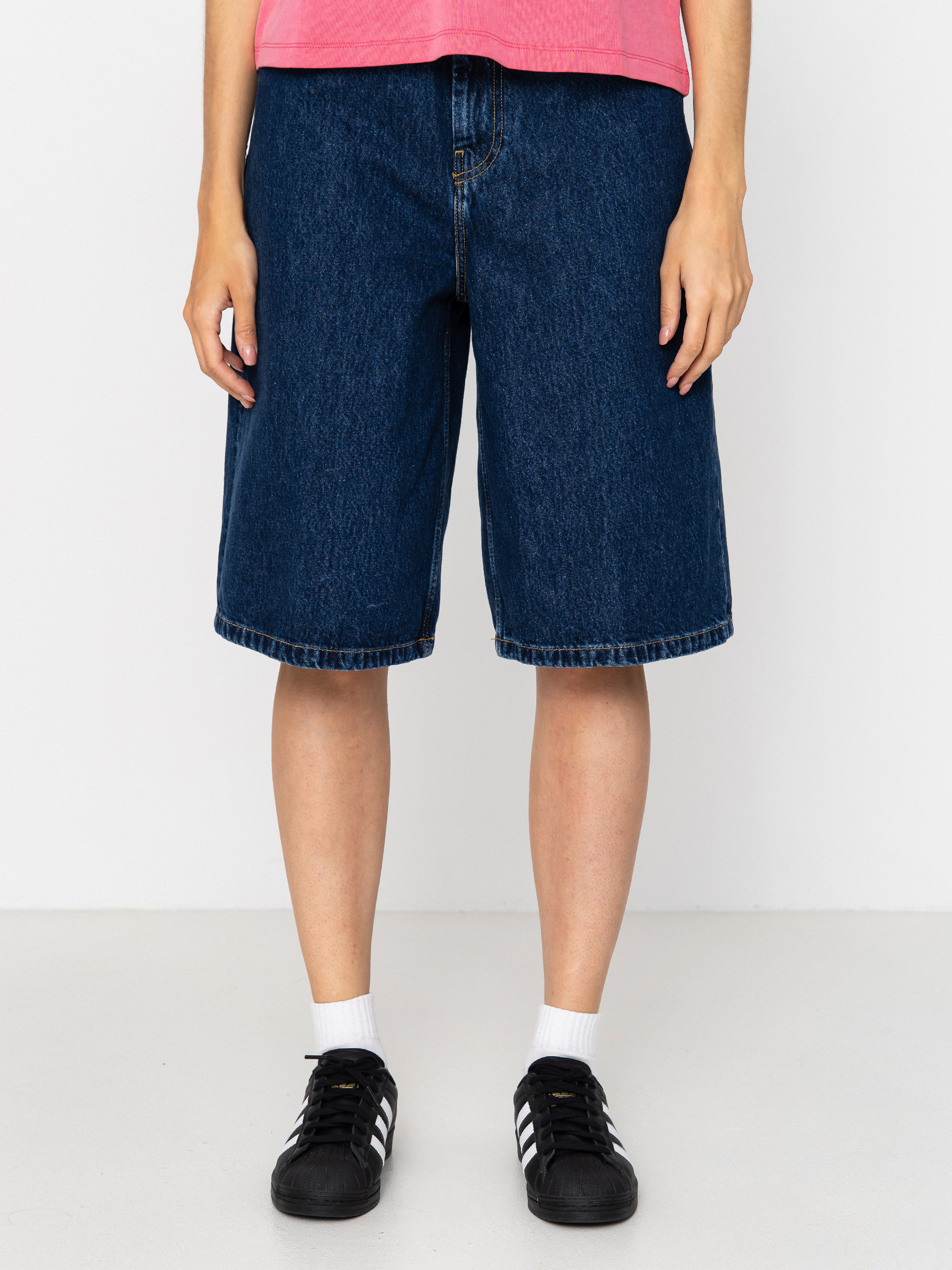 Szorty Carhartt WIP Belmont Wmn (blue stone washed)
