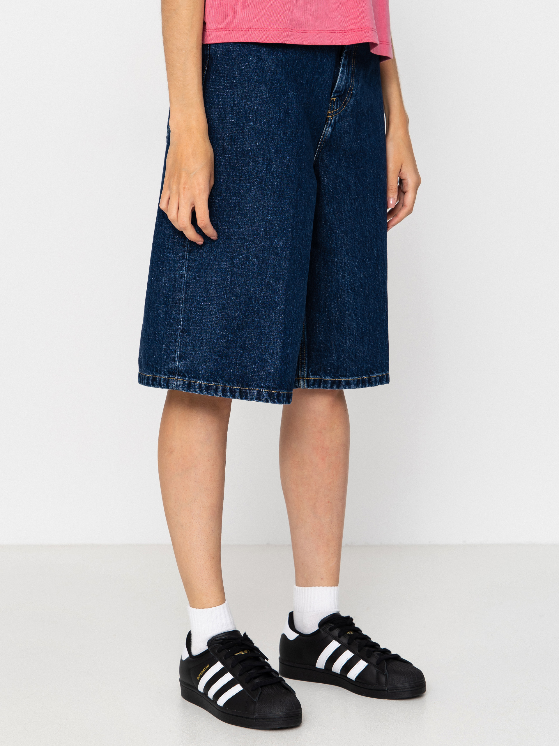 Szorty Carhartt WIP Belmont Wmn (blue stone washed)