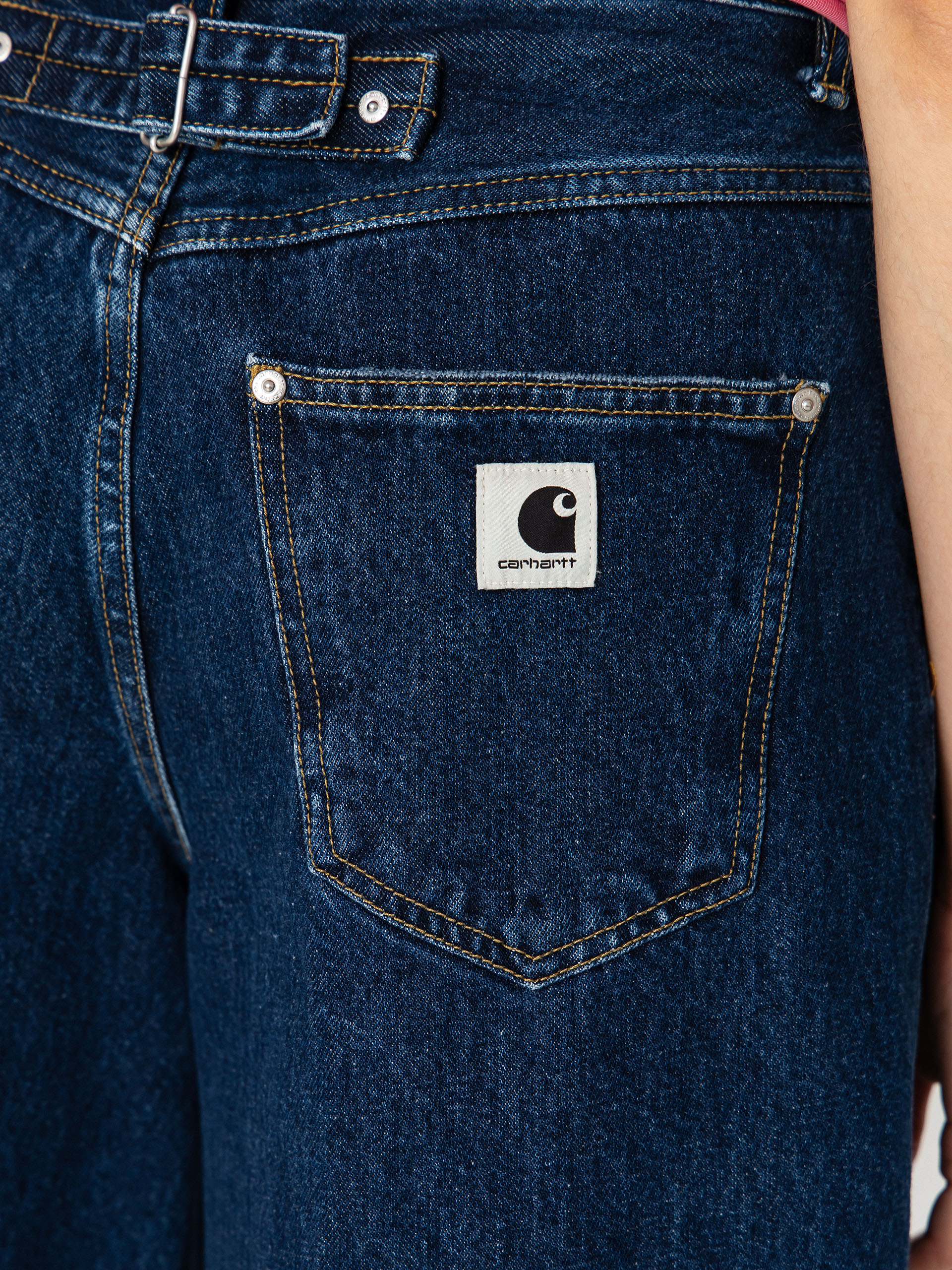Szorty Carhartt WIP Belmont Wmn (blue stone washed)