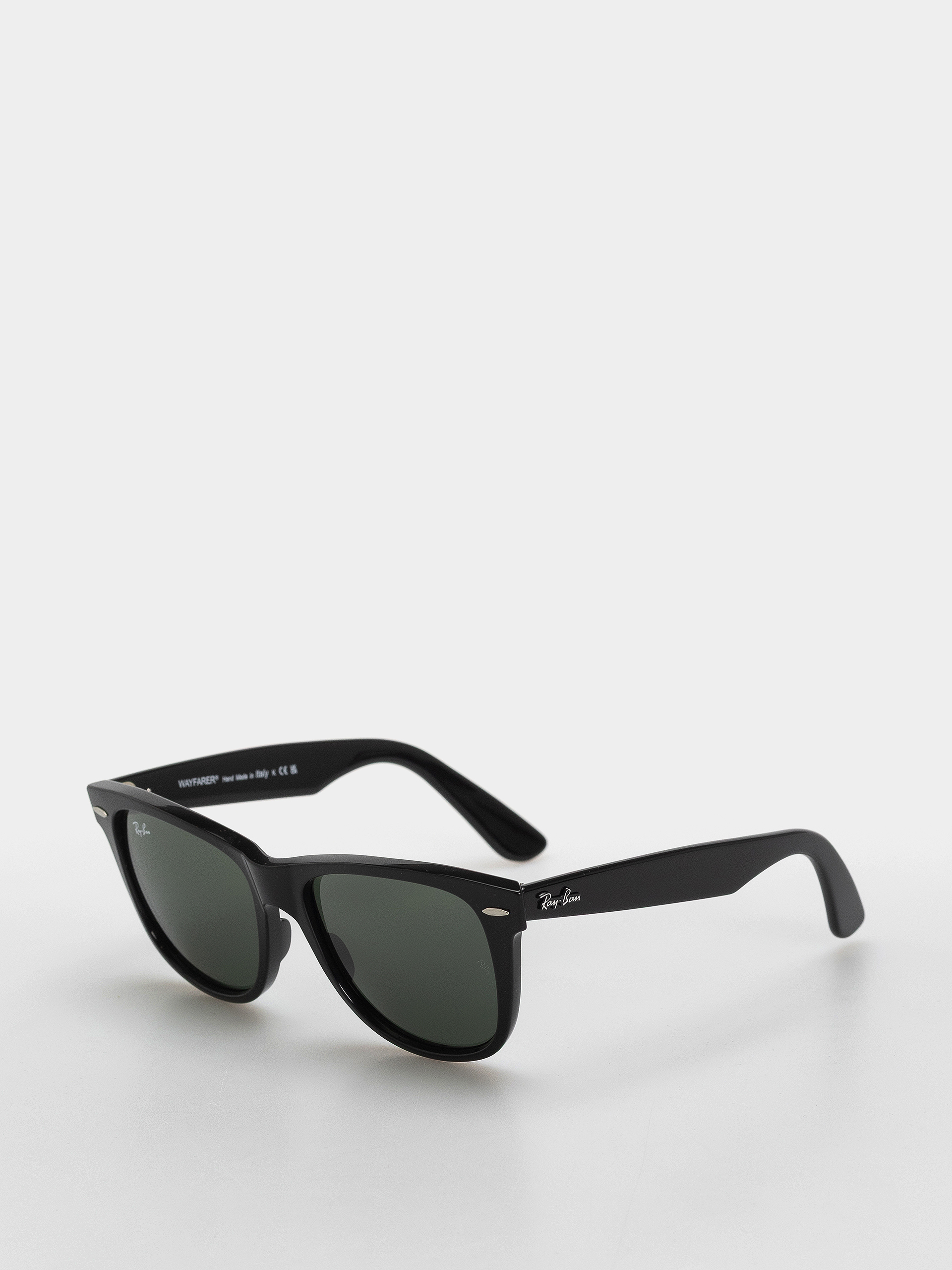 Okulary przeciwsłoneczne Ray-Ban Original Wayfarer Classic (polerowany czarny/zielone g-15)