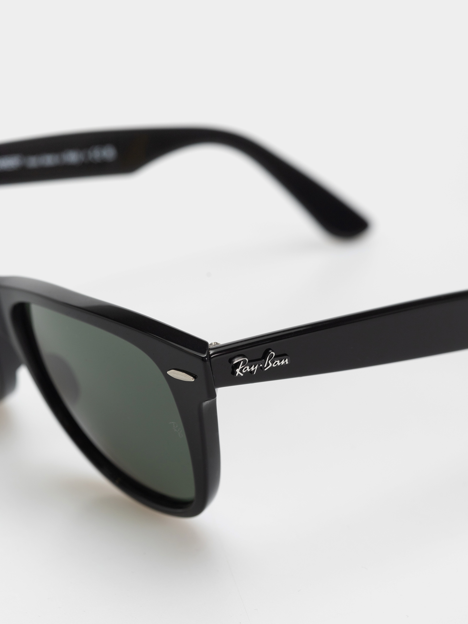 Okulary przeciwsłoneczne Ray-Ban Original Wayfarer Classic (polerowany czarny/zielone g-15)