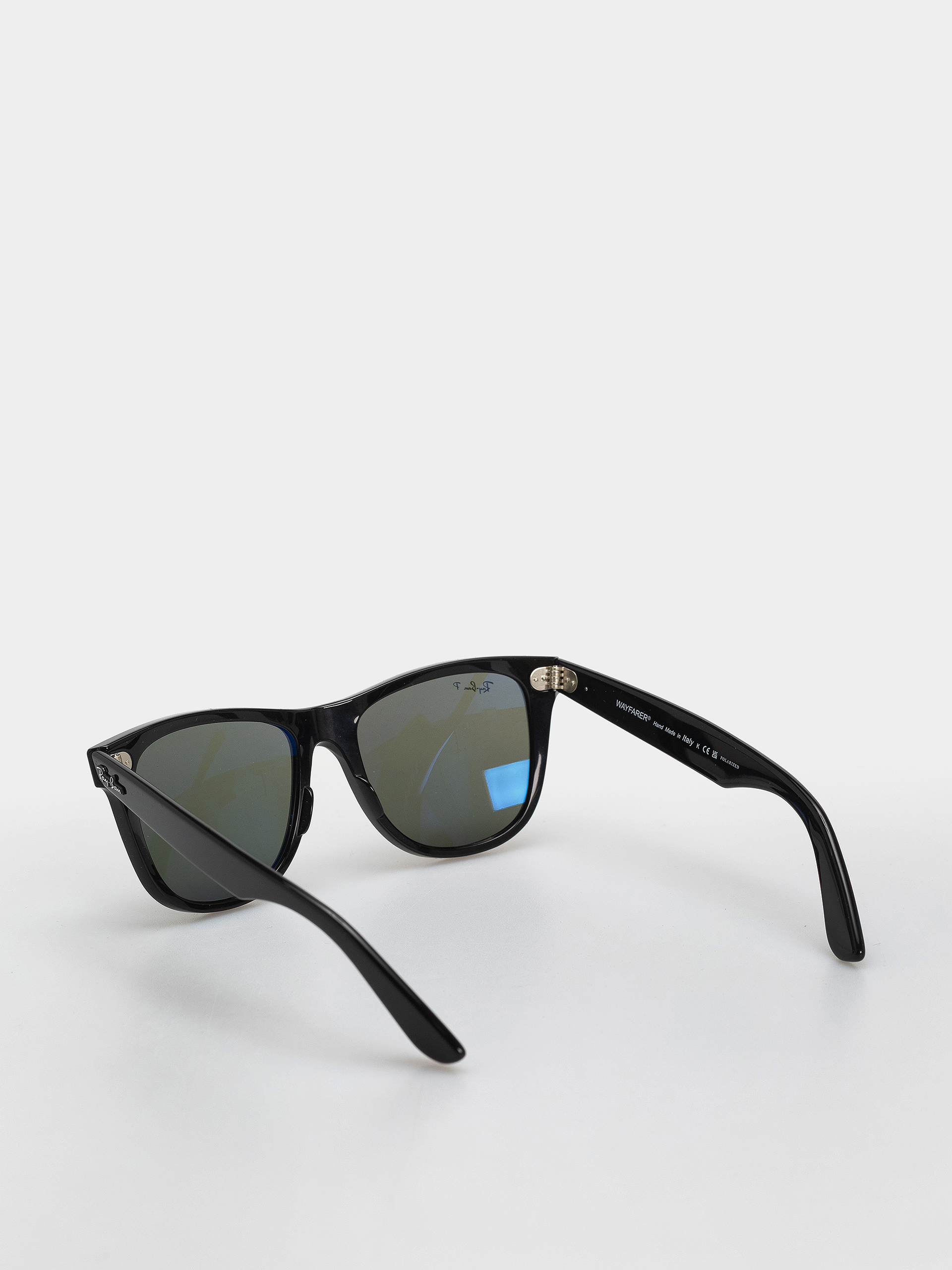 Okulary przeciwsłoneczne Ray-Ban Original Wayfarer Classic (polerowany czarny/zielone z polaryzacją)