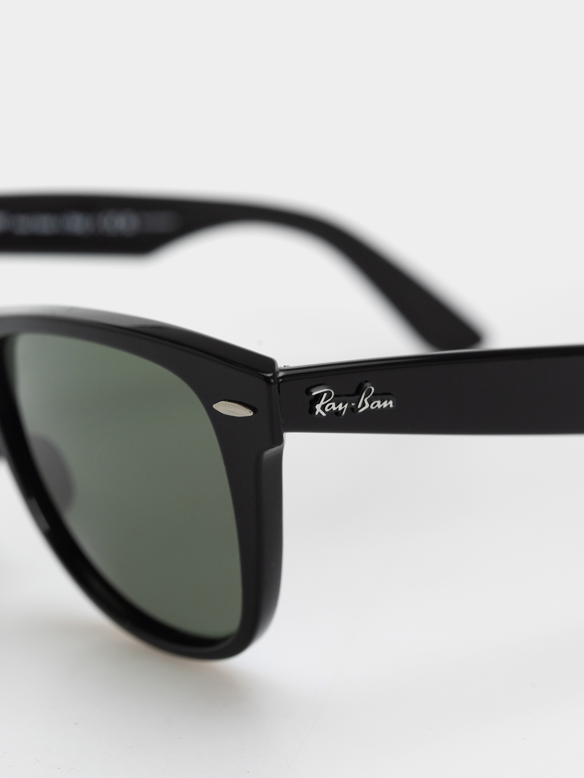 Okulary przeciwsłoneczne Ray-Ban Original Wayfarer Classic (polerowany czarny/zielone z polaryzacją)