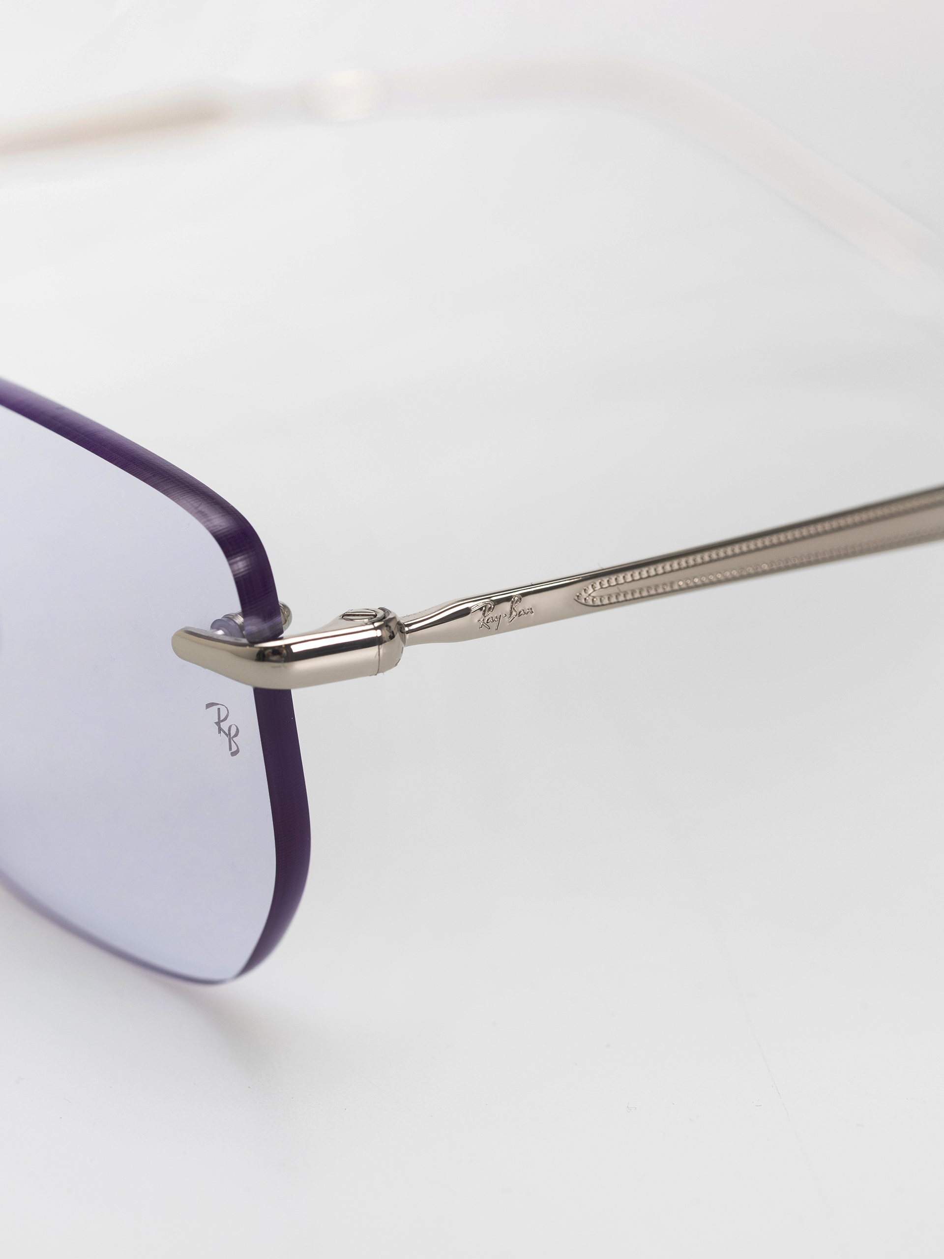 Okulary przeciwsłoneczne Ray-Ban Rb3768 Transitions Color Touch (polerowany srebrny/ametyst transitions)