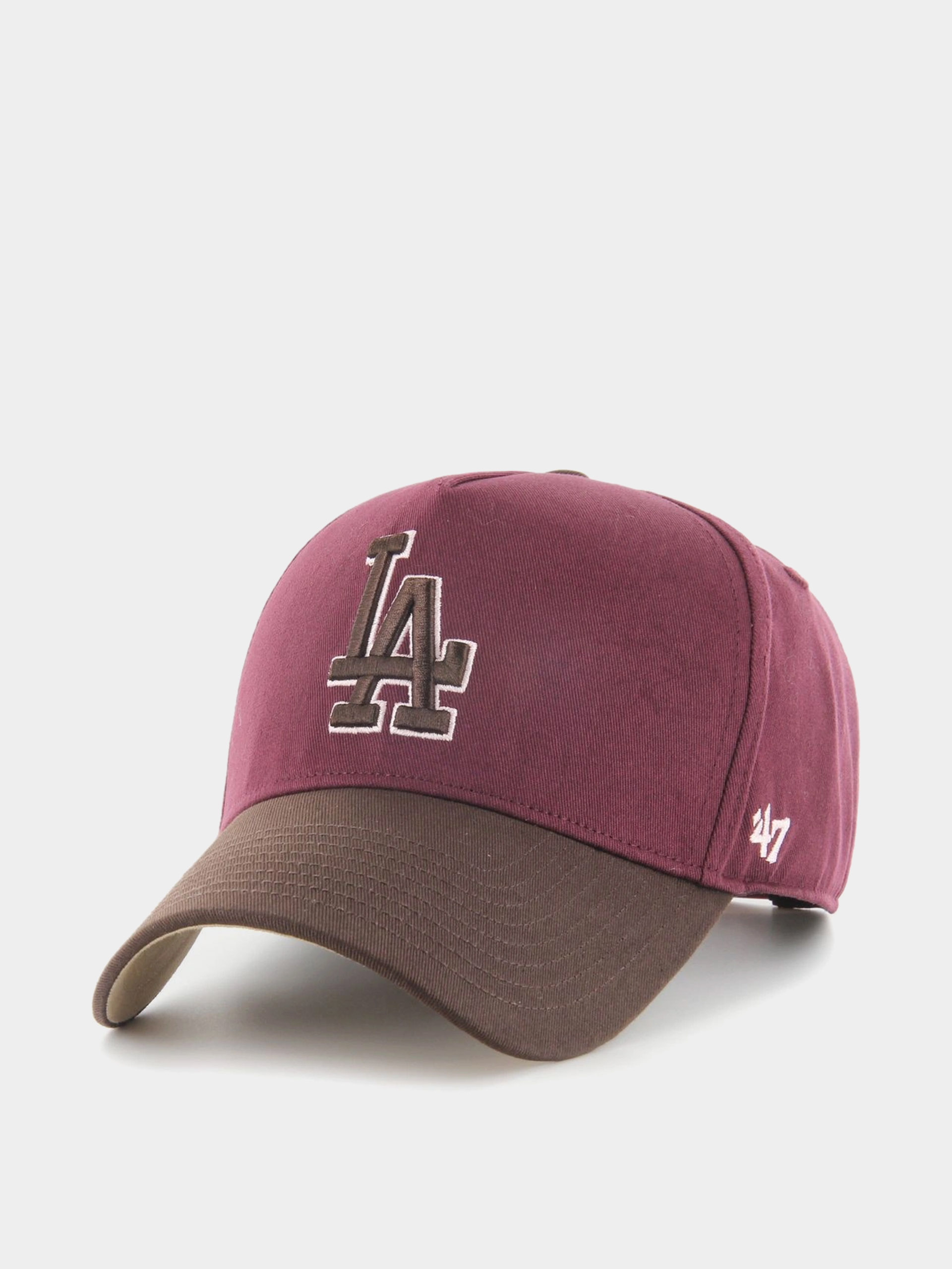 Czapka z daszkiem 47 Brand MLB Los Angeles Dodgers Sure Shot Cotton MVP (dark maroon)