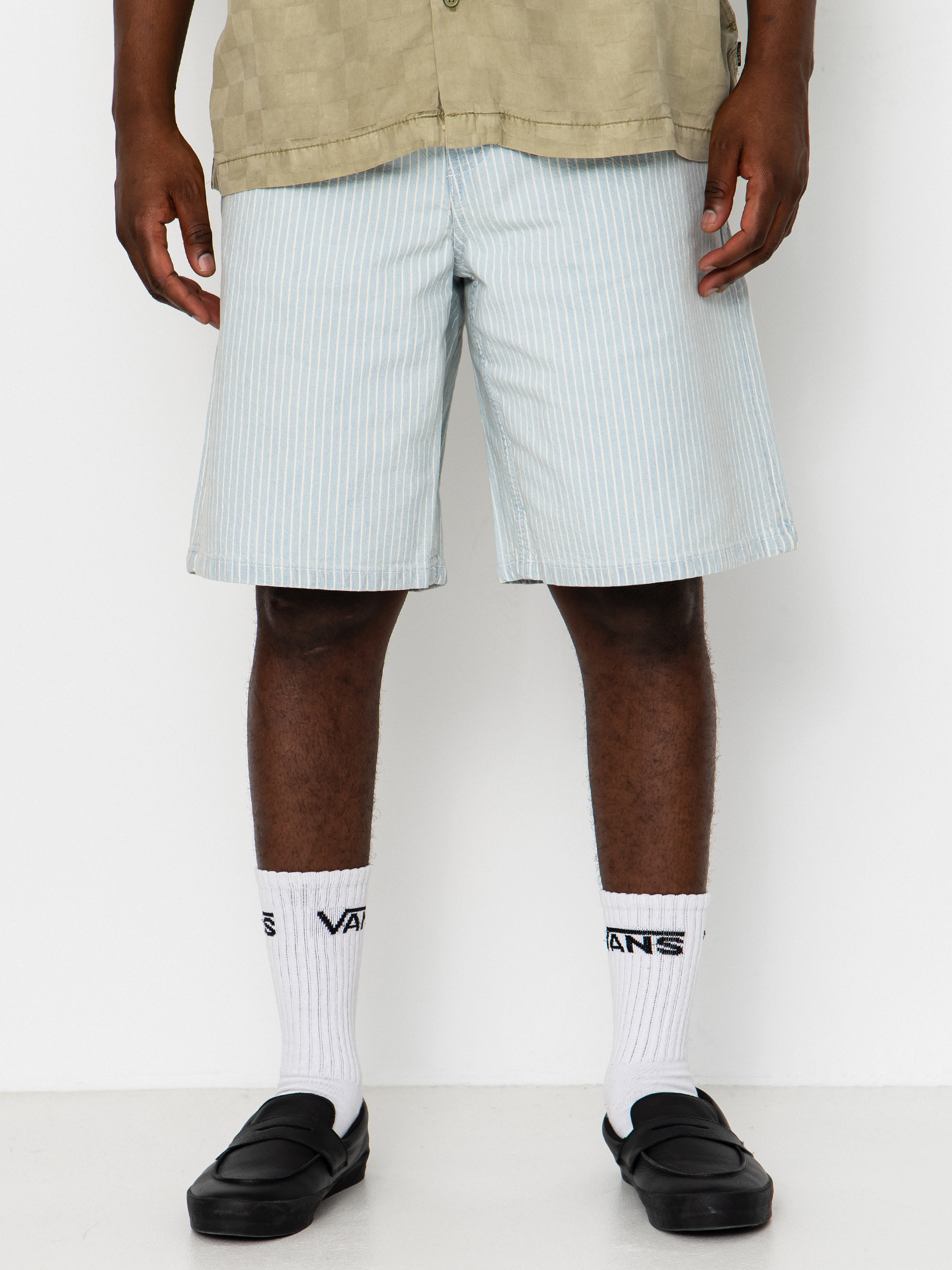 Szorty Vans Check 5 Baggy Striped Denim (blue ice stripe)