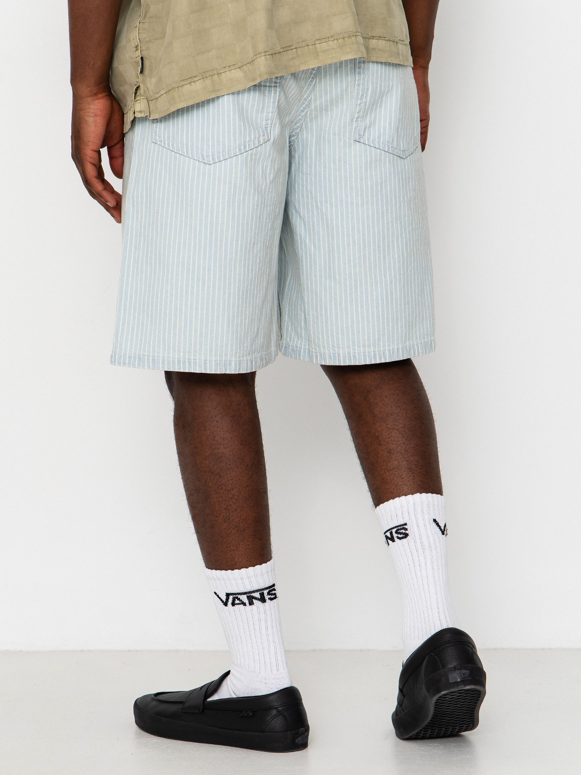 Szorty Vans Check 5 Baggy Striped Denim (blue ice stripe)