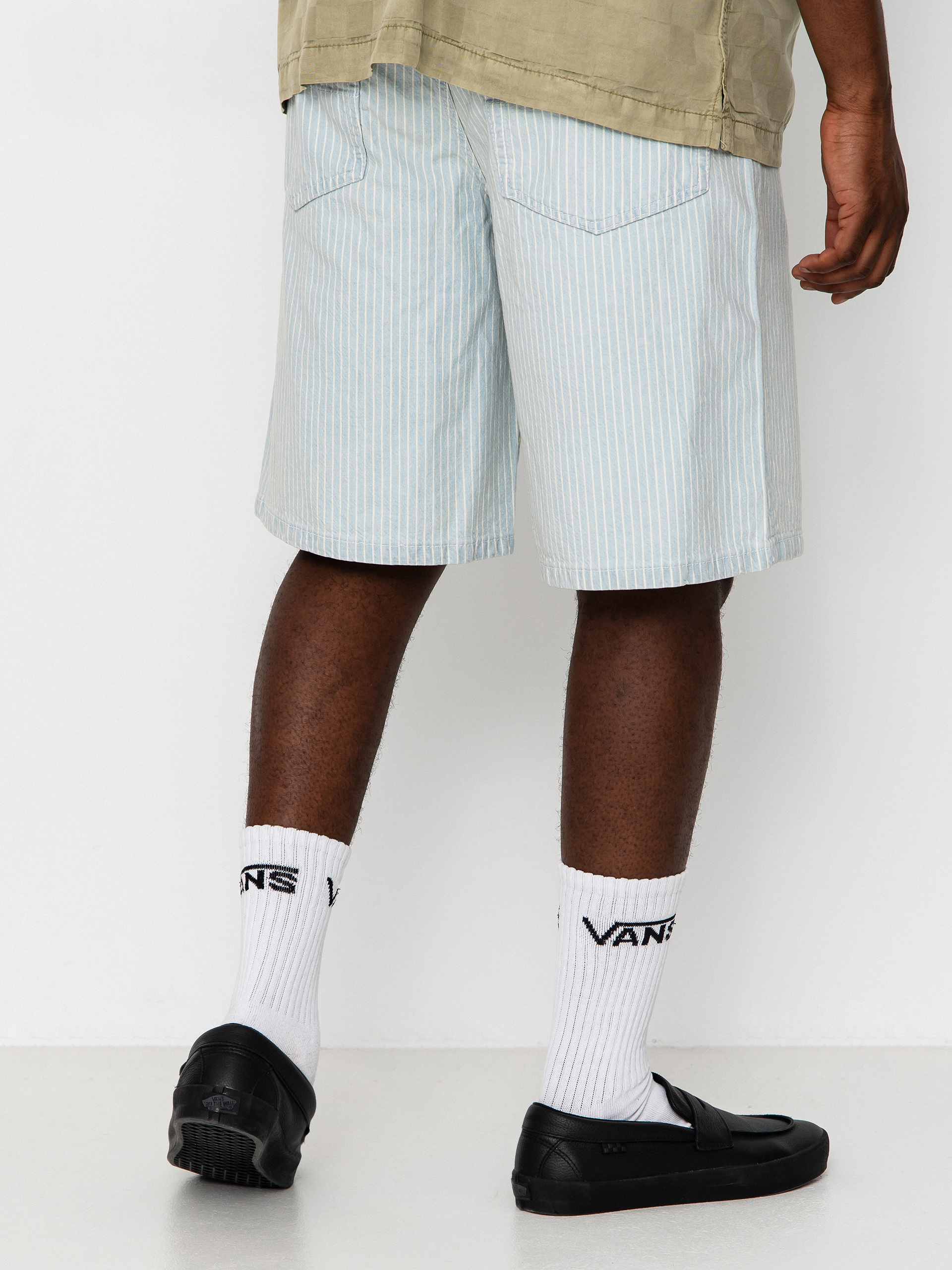 Szorty Vans Check 5 Baggy Striped Denim (blue ice stripe)