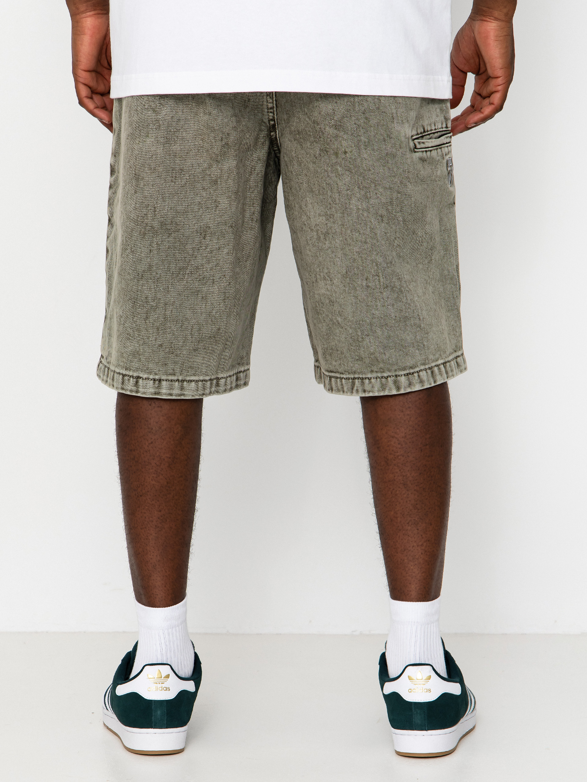Szorty Poetic Collective Painter (grey denim wash)