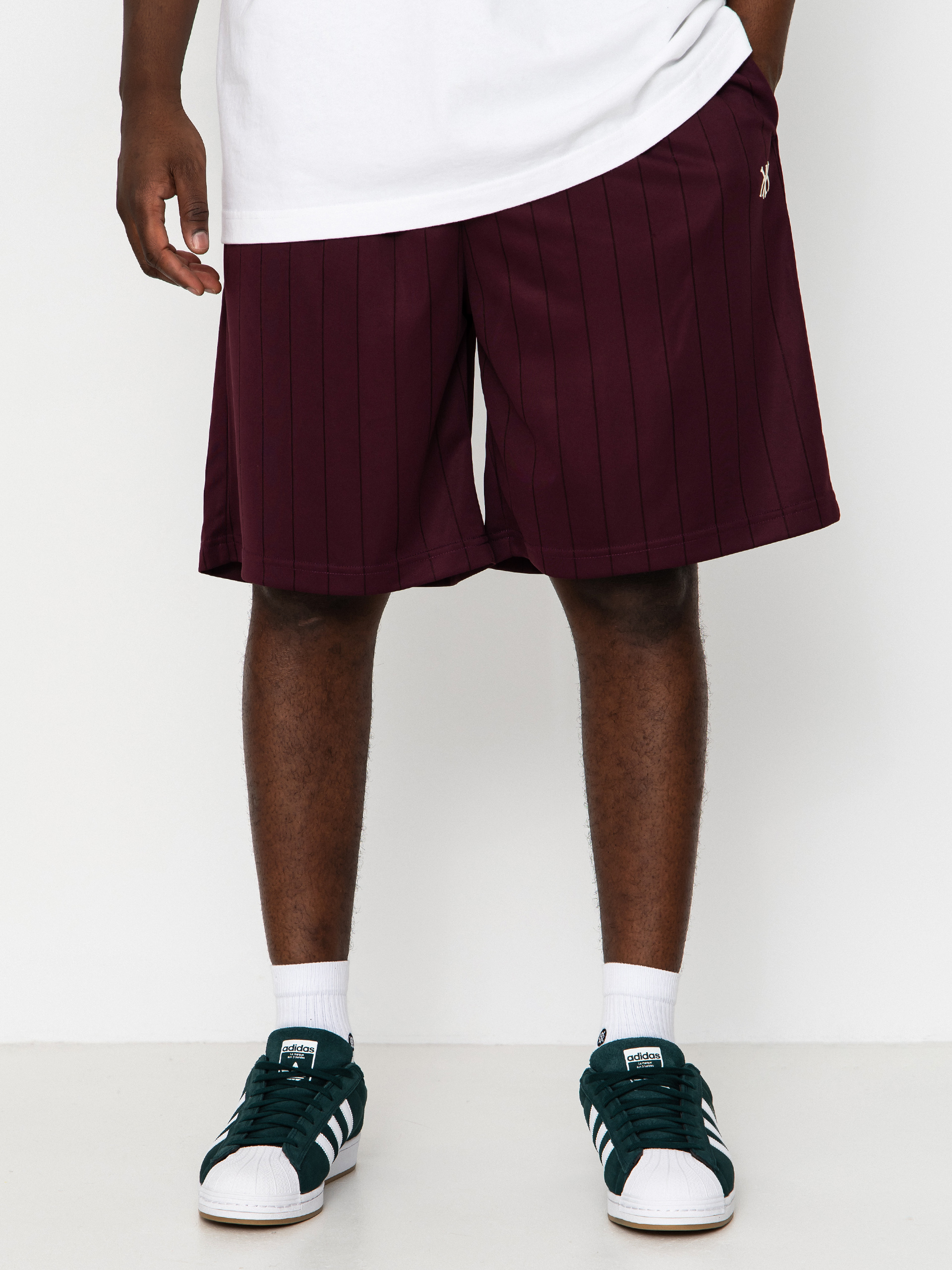 Szorty Karl Kani Insignia Shadow Pinstripe Soccer (red)