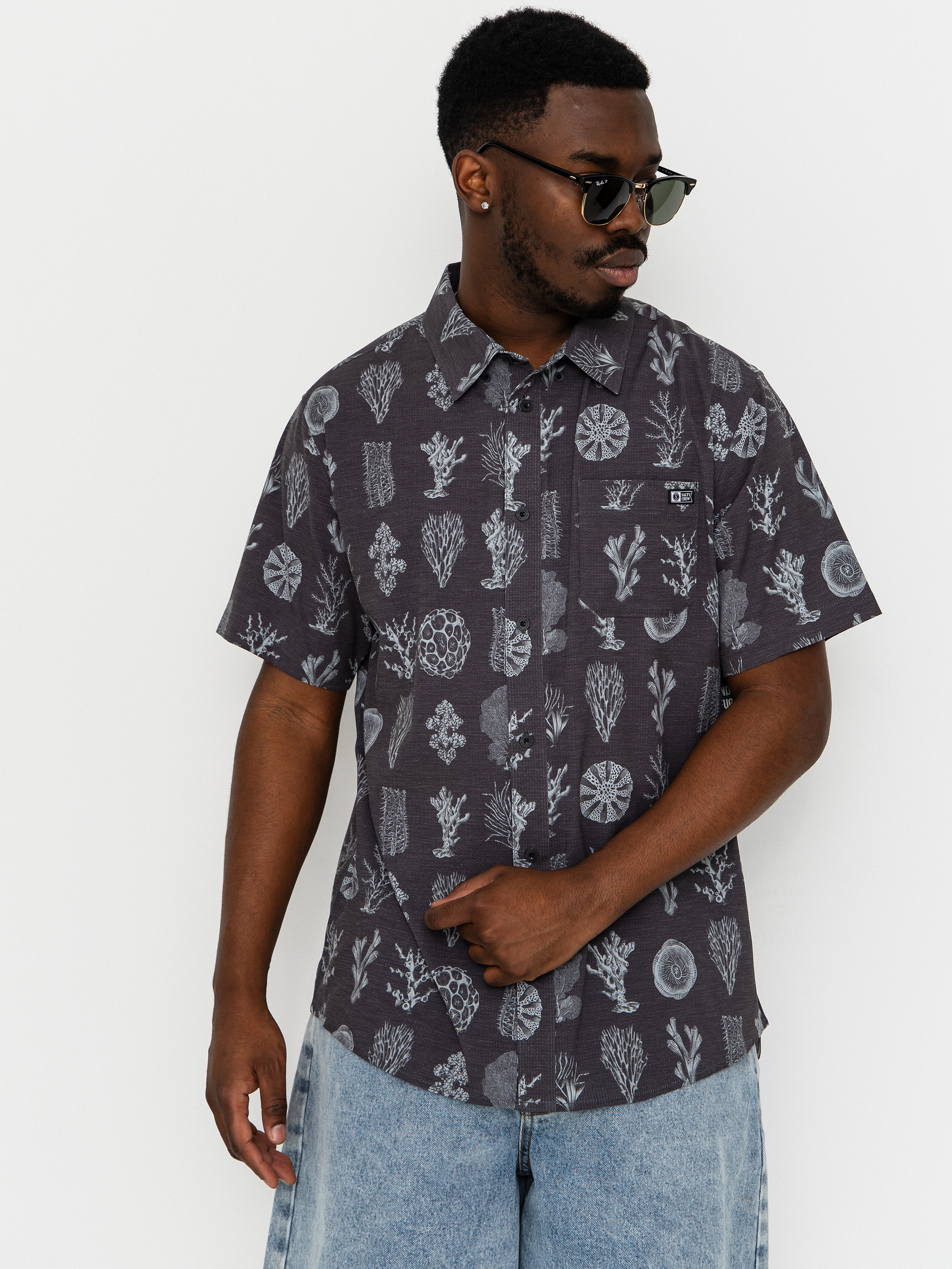 Koszula Salty Crew Breezer Perf Button Up (phantom)