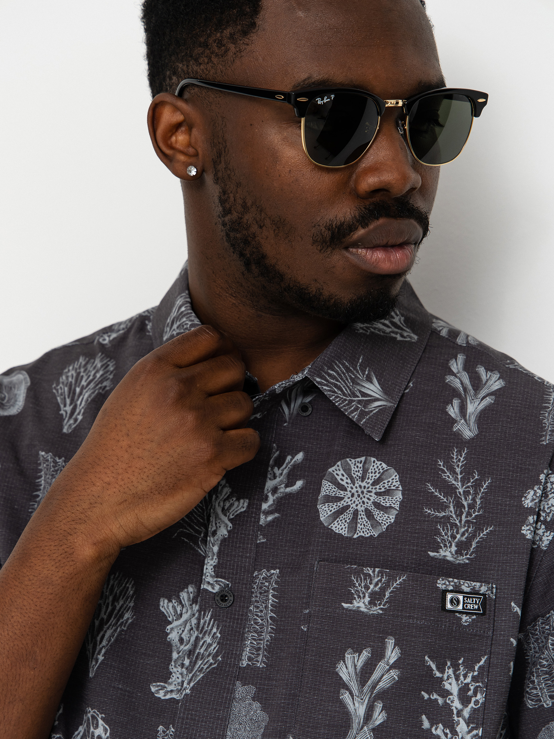 Koszula Salty Crew Breezer Perf Button Up (phantom)