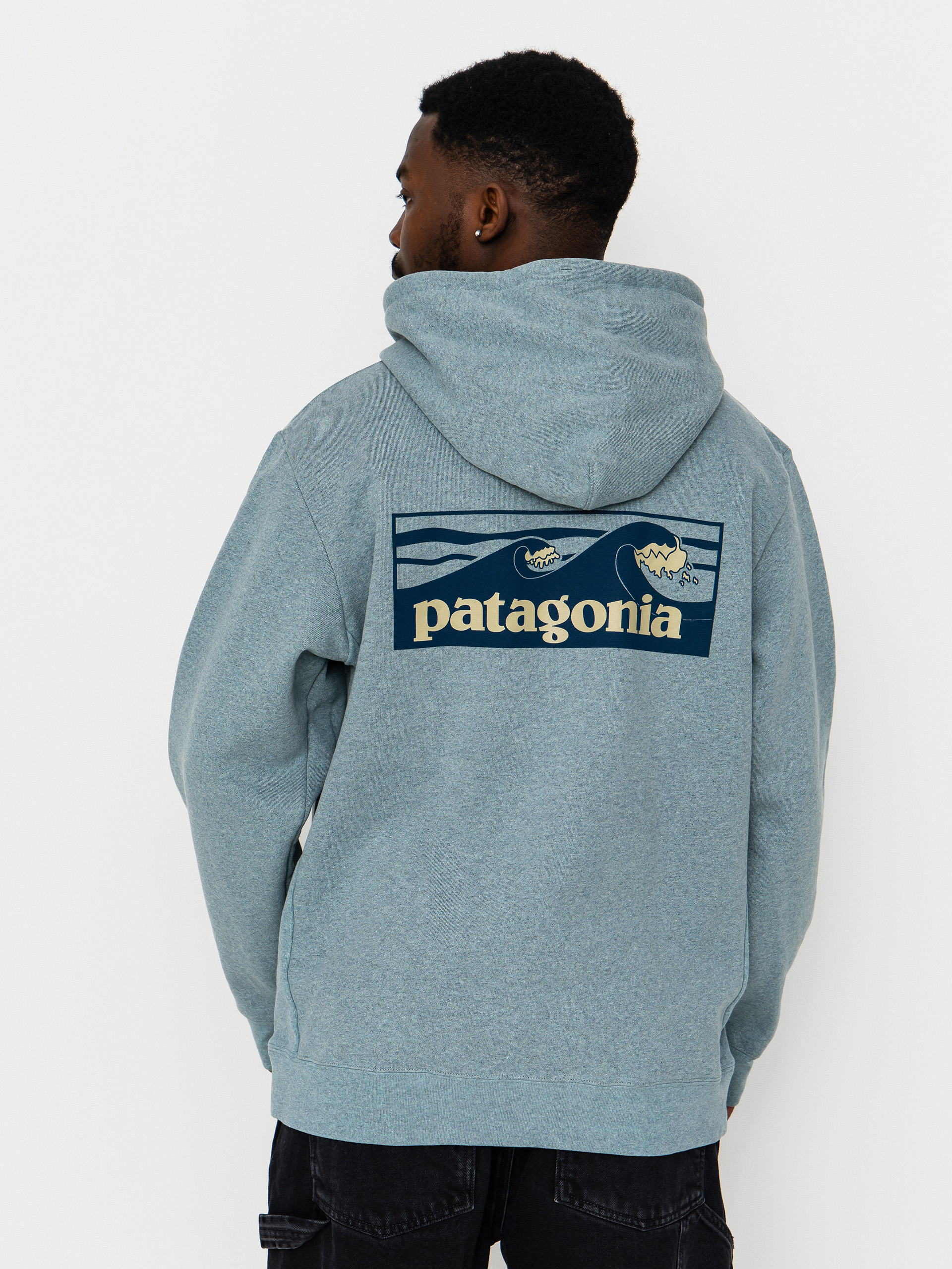 Bluza z kapturem Patagonia Boardshort Logo Uprisal HD (blue sage)
