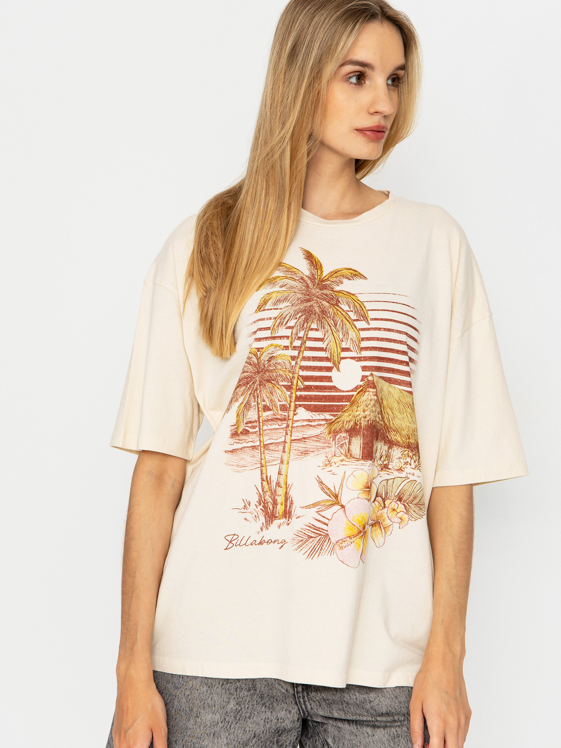 T-shirt Billabong Will Find Me Here Wmn (white cap)