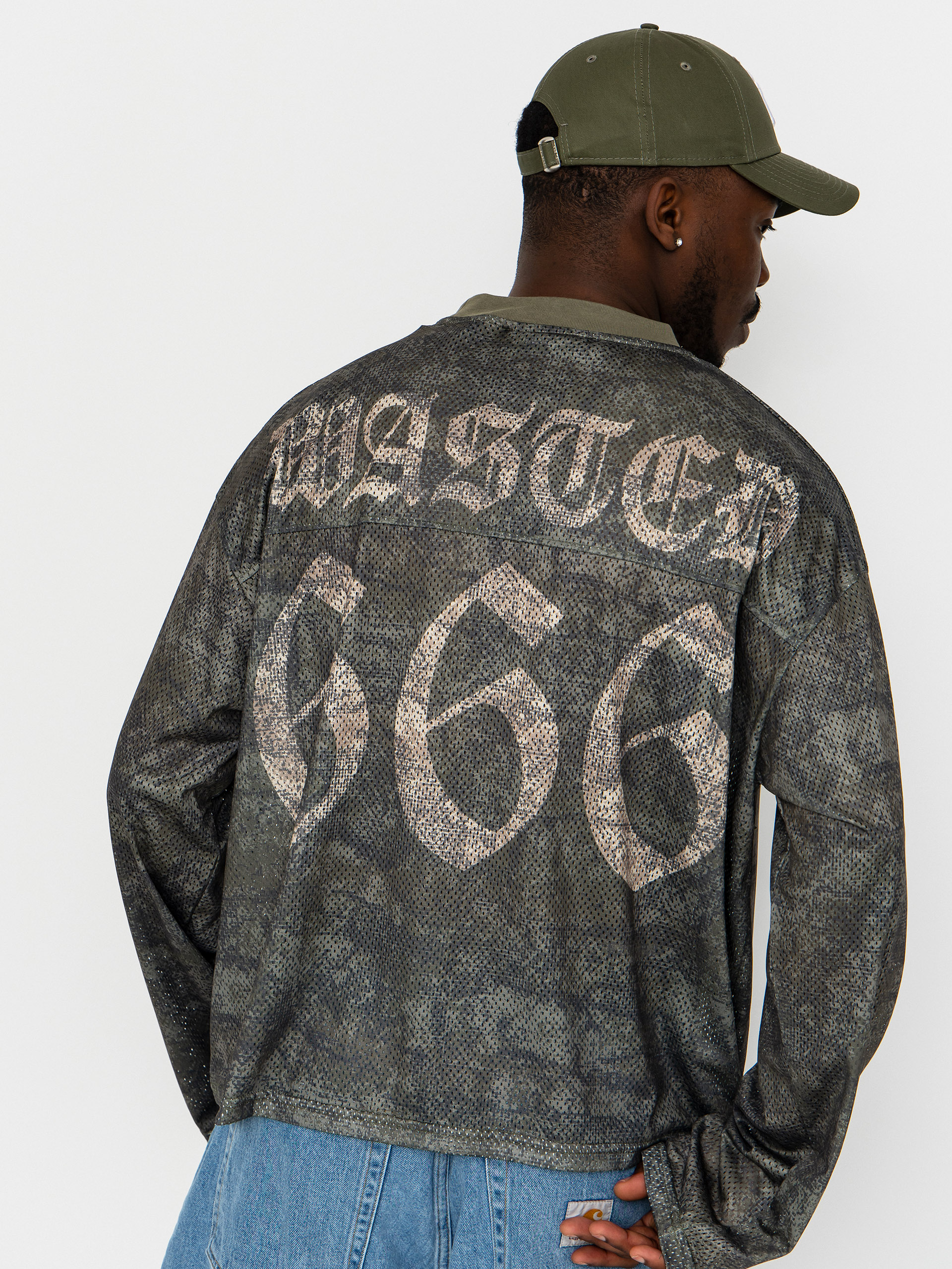 Longsleeve Wasted Paris Swarm Mesh (olive khaki camo)
