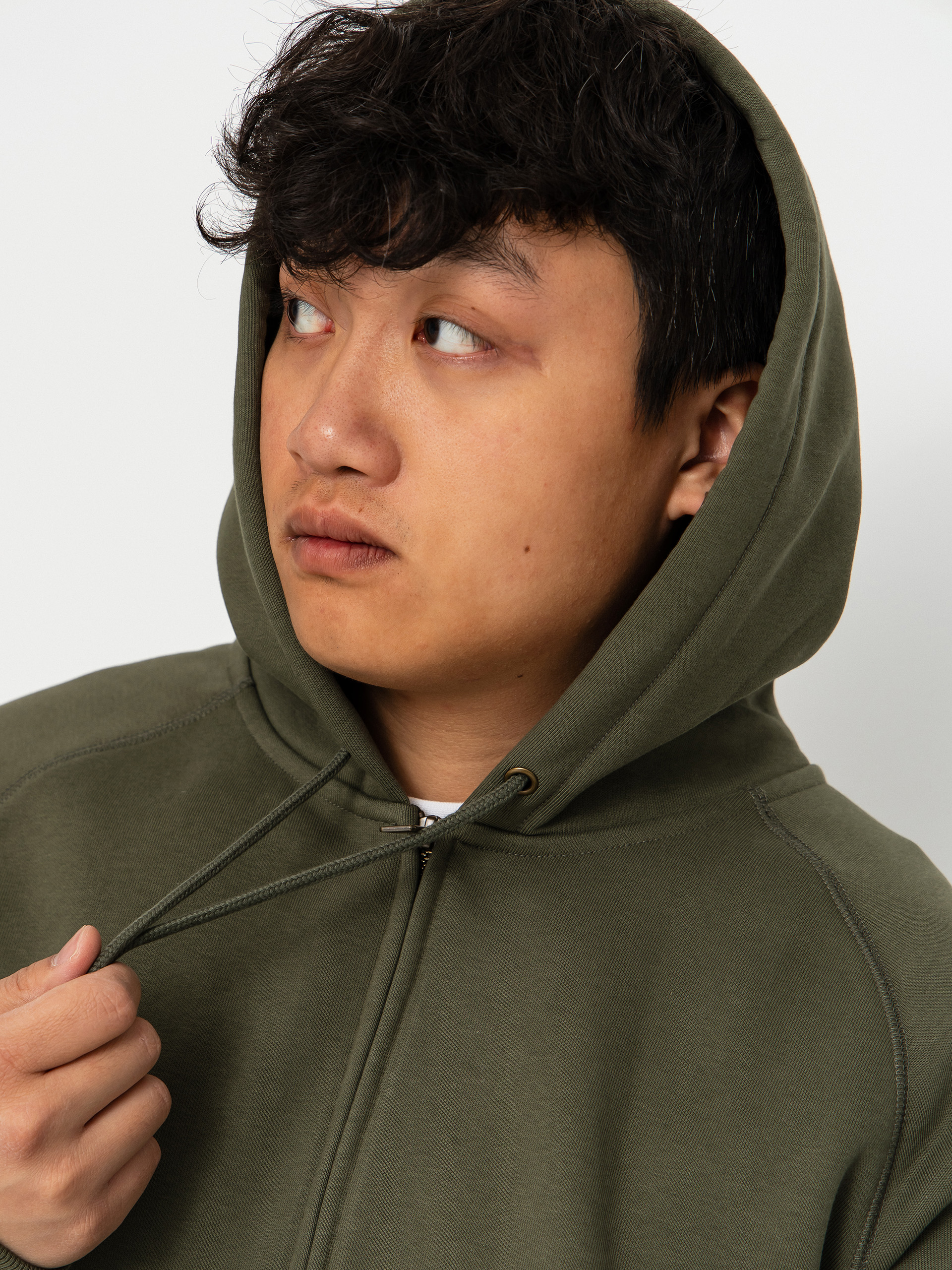 Bluza z kapturem Carhartt WIP Chase ZHD (leaf/gold)