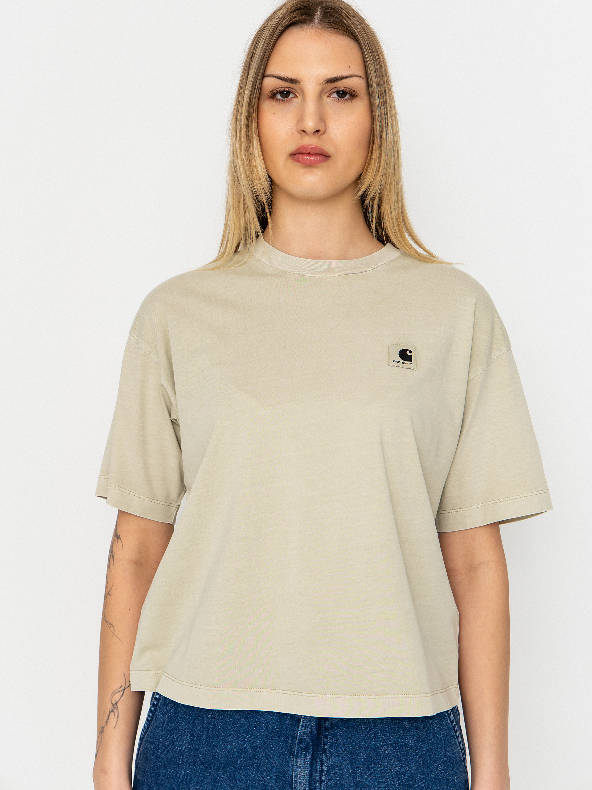 T-shirt Carhartt WIP Nelson Wmn (stone)