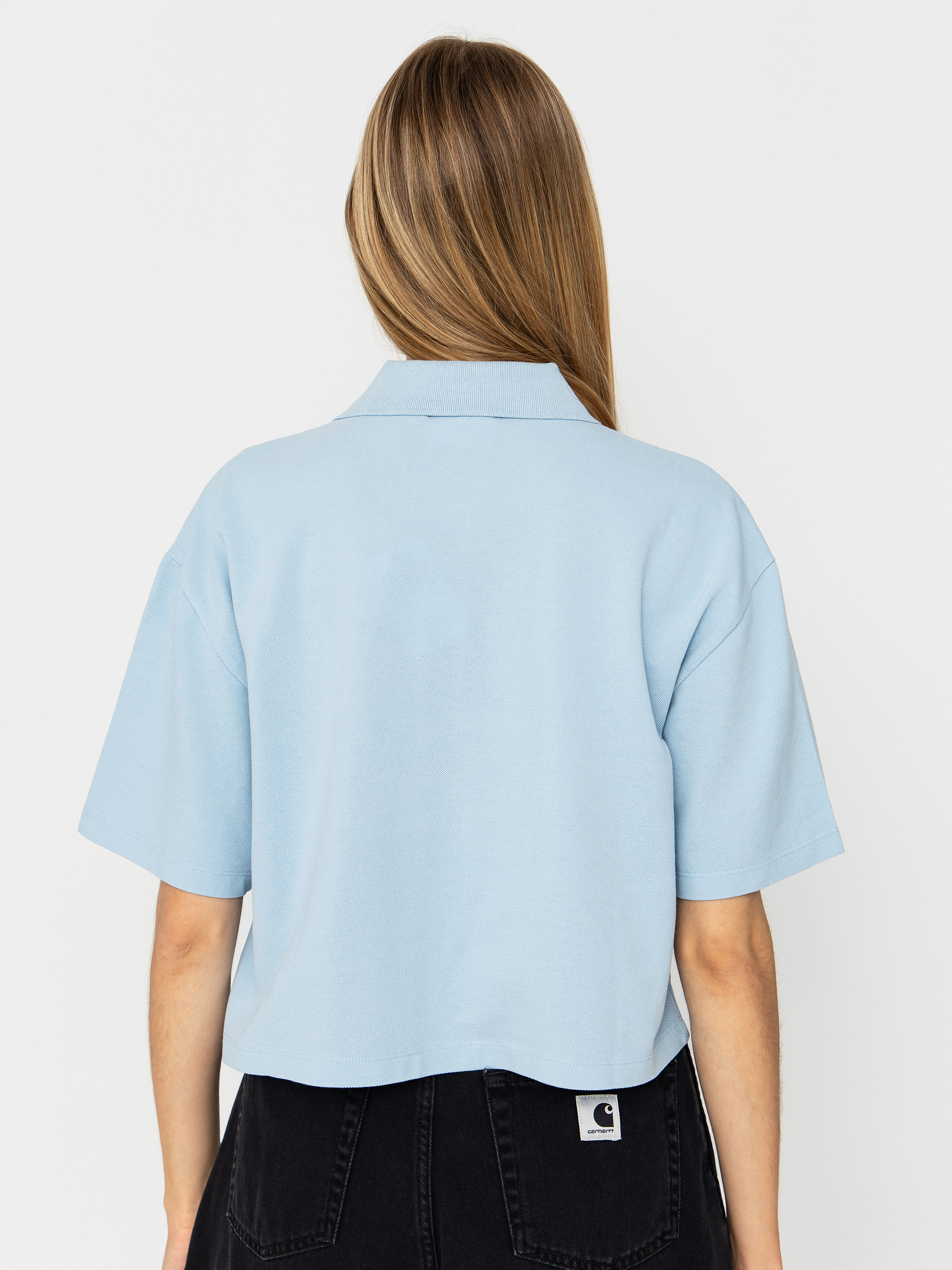 T-shirt Carhartt WIP Script Polo Wmn (icaria/white)