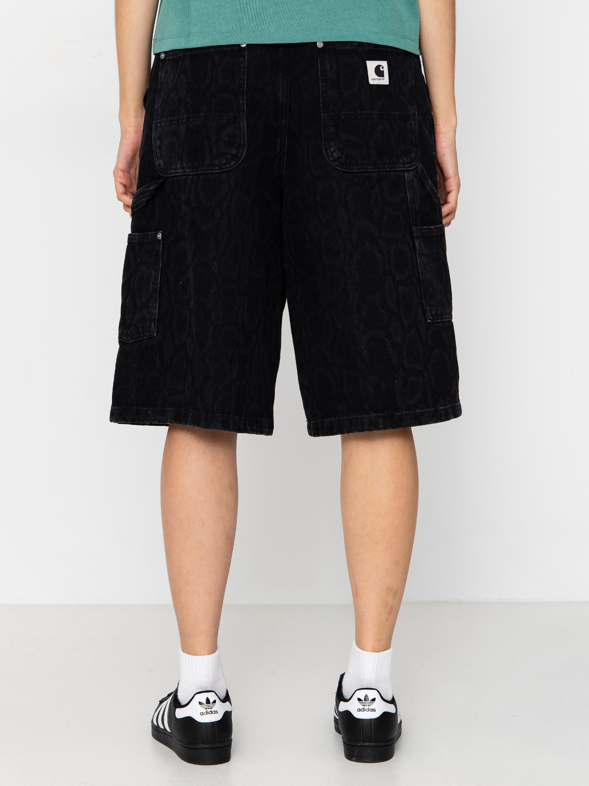 Szorty Carhartt WIP Snake Nixon Double Knee Wmn (snake camo/black)