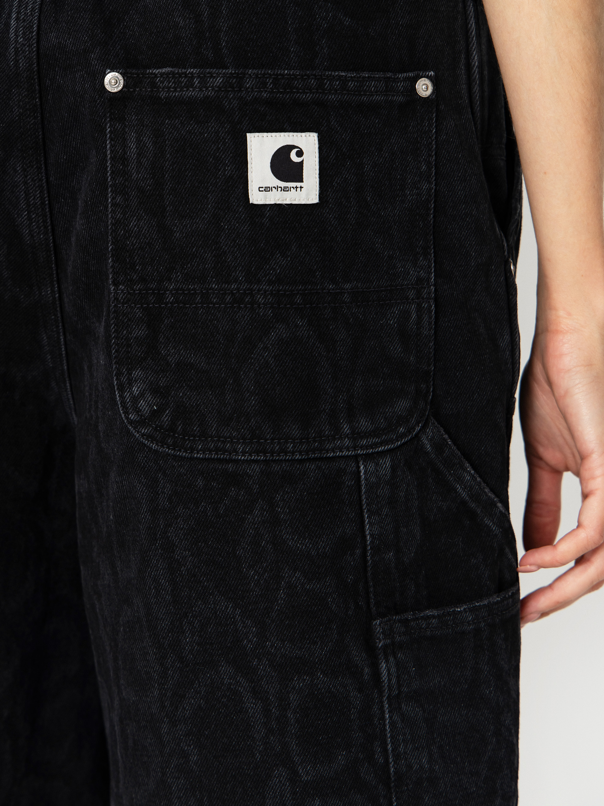 Szorty Carhartt WIP Snake Nixon Double Knee Wmn (snake camo/black)