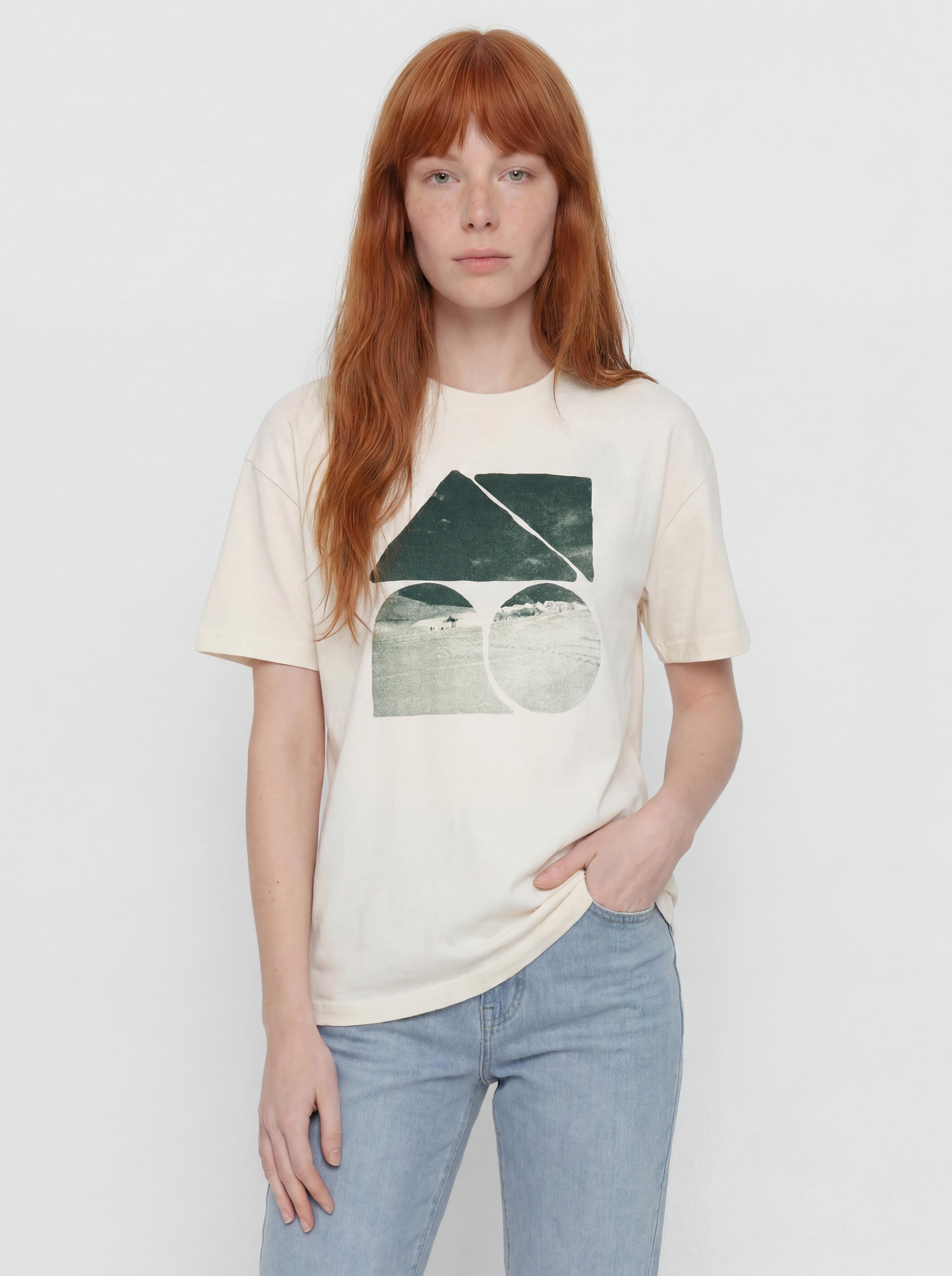 T-shirt Patagonia Oversized Driftways Organic Wmn (undyed natural)