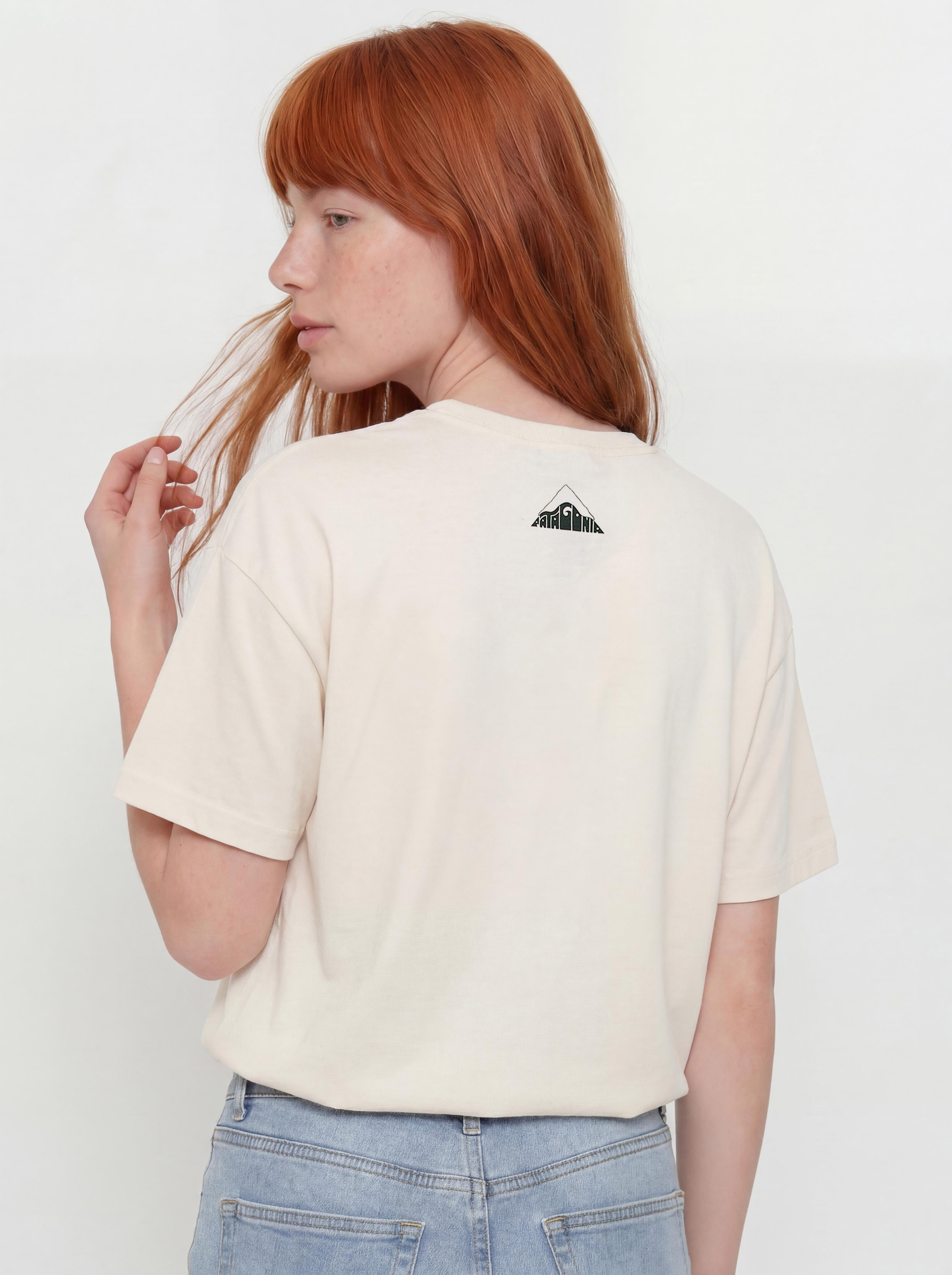 T-shirt Patagonia Oversized Driftways Organic Wmn (undyed natural)