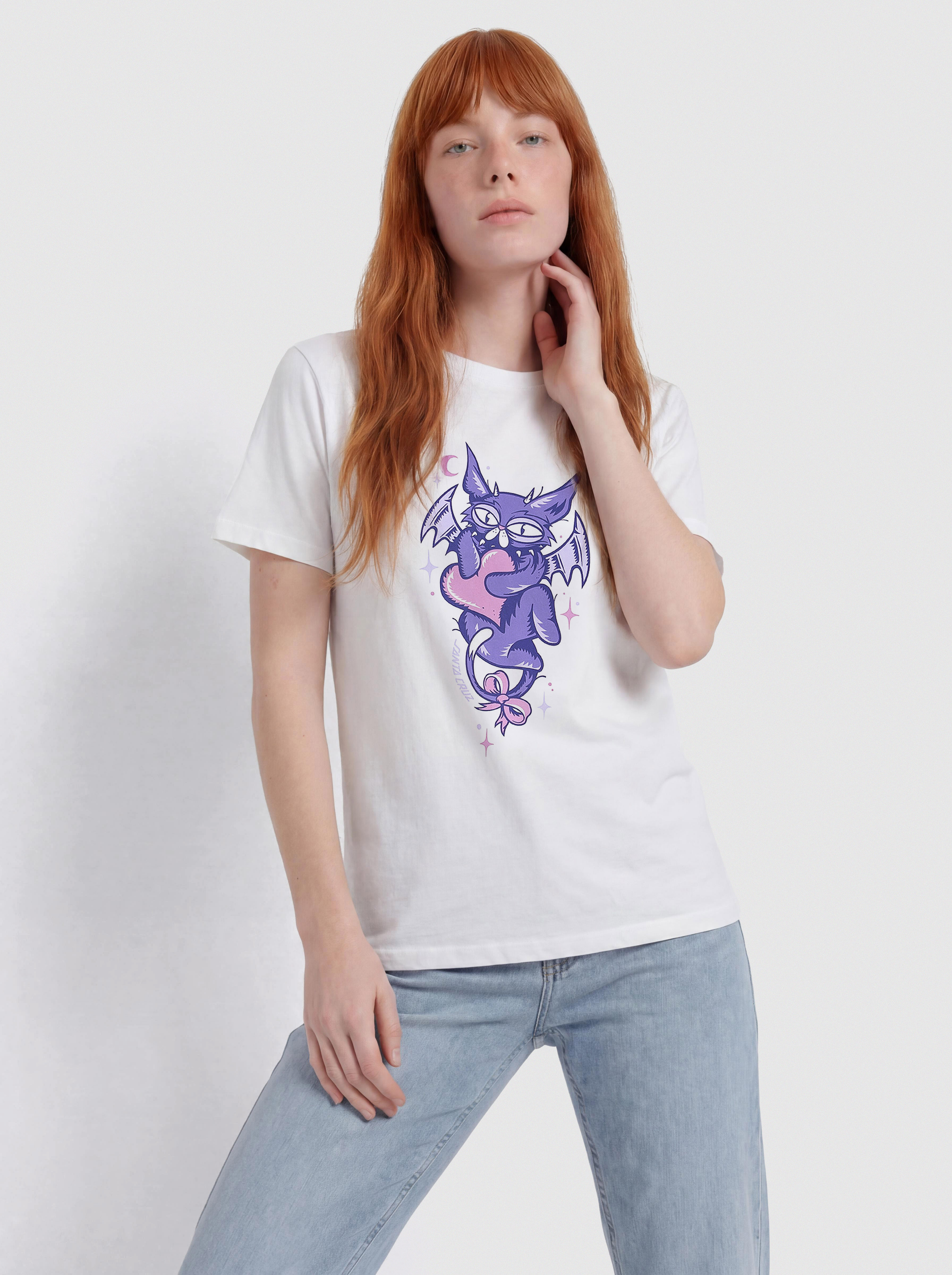 T-shirt Santa Cruz Night Critter Front Wmn (white)