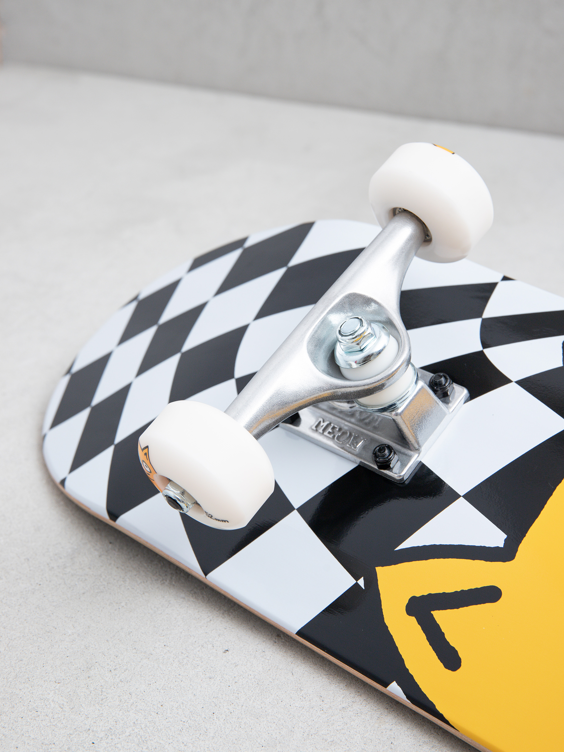 Deskorolka Meow Skateboards Big Cat Checker Twist (black/white)