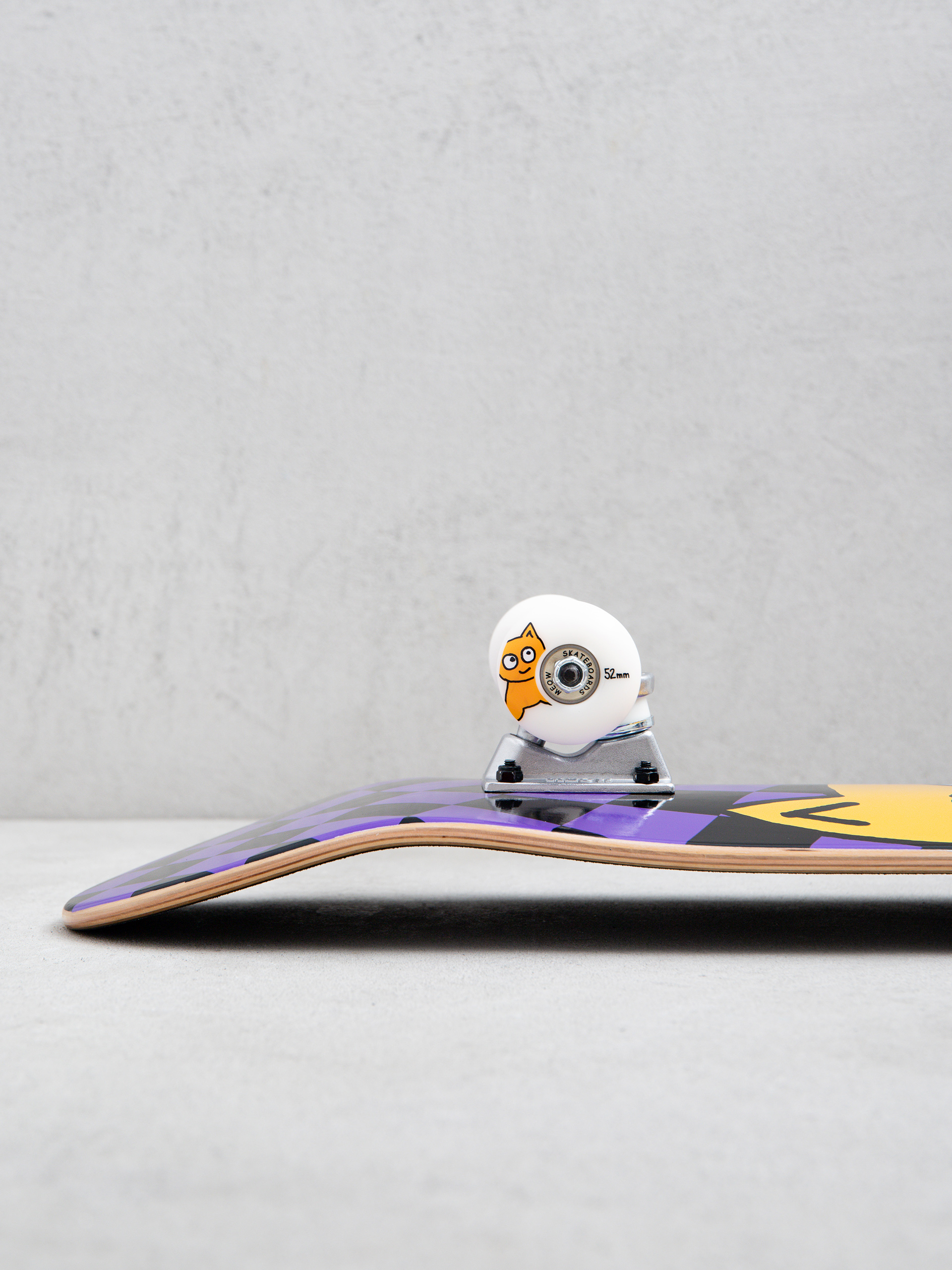 Deskorolka Meow Skateboards Big Cat Checker Twist (purple)