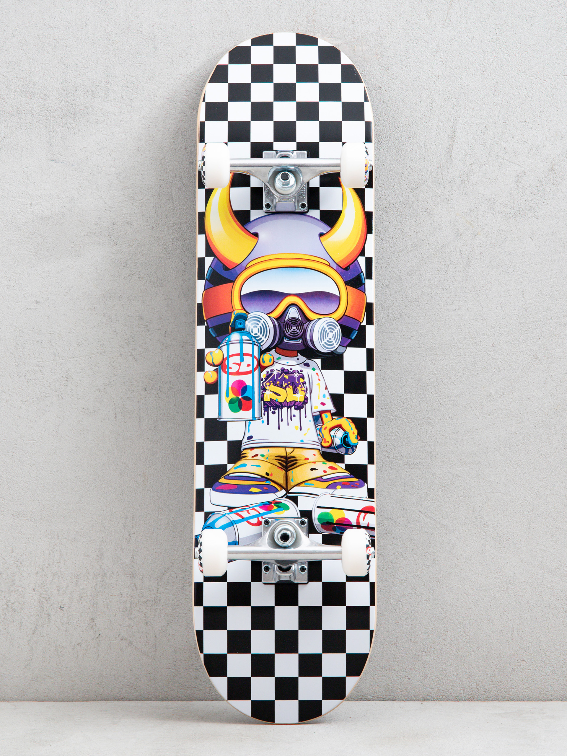 Deskorolka Speed Demons Tagger (black/white checks)