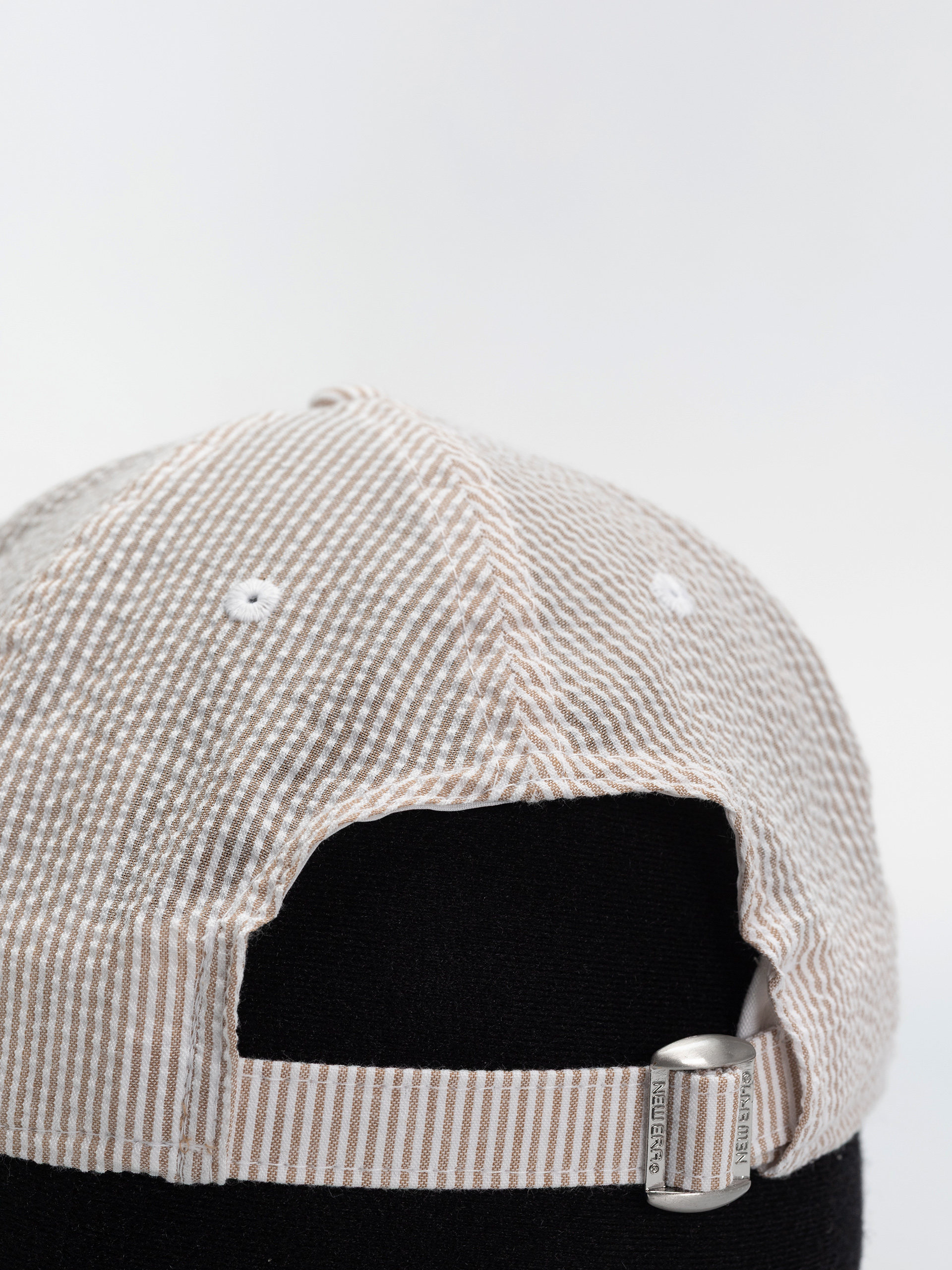 Czapka z daszkiem New Era Seersucker 9Twenty Athletics (stone/white)