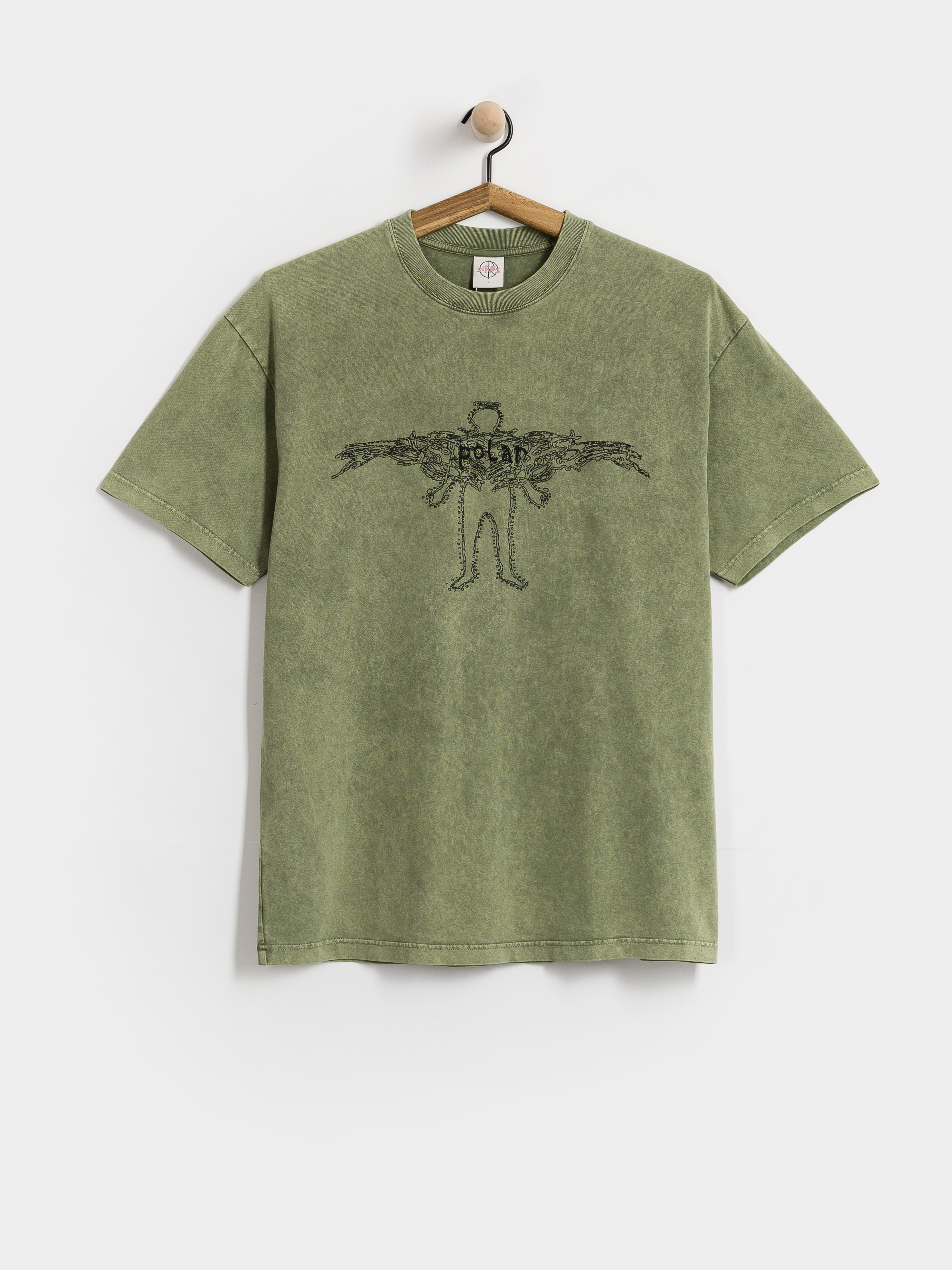 T-shirt Polar Skate Acid Soul (army green)