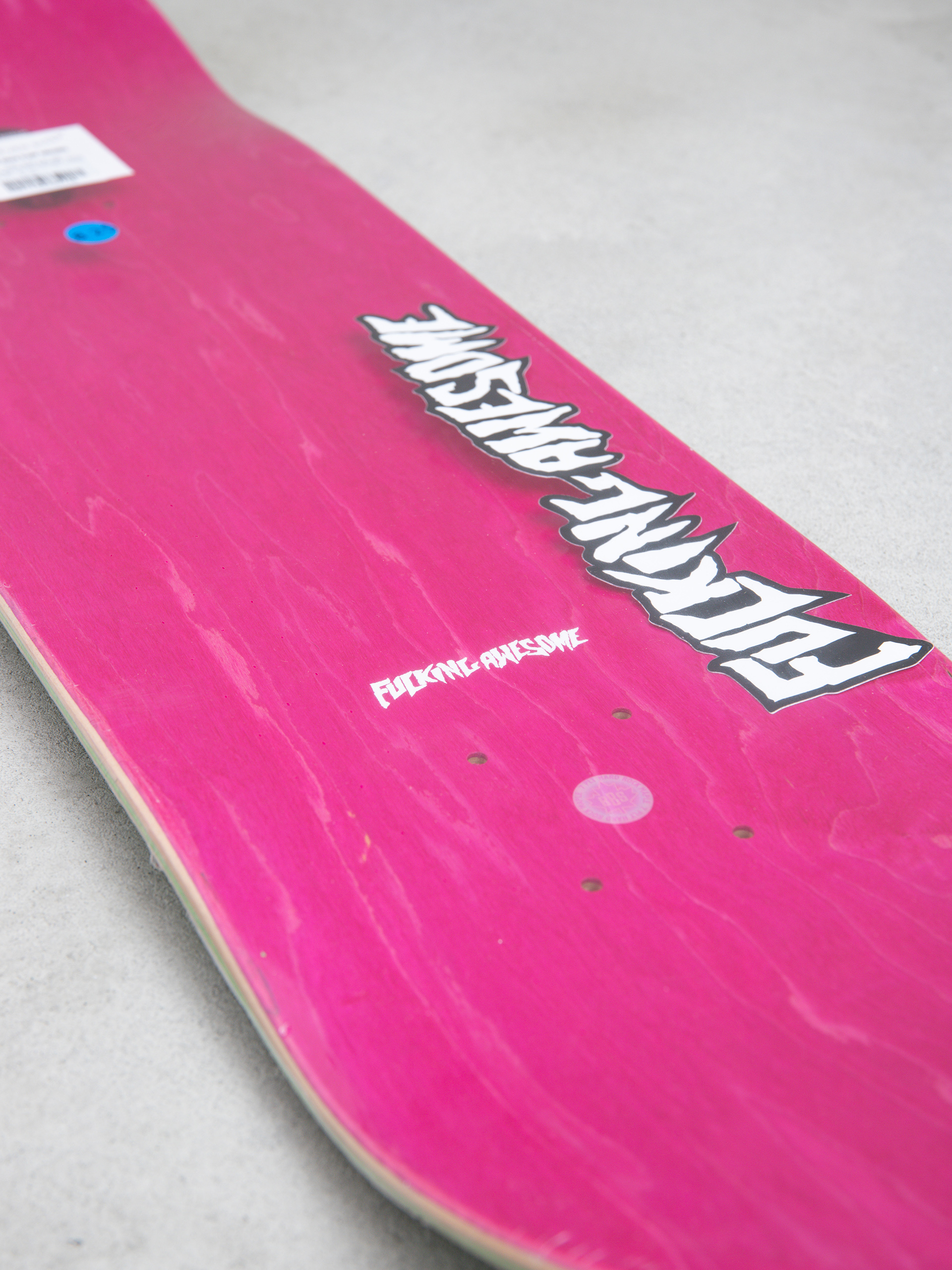Deck Fucking Awesome Neon Green Stamp Embossed S1