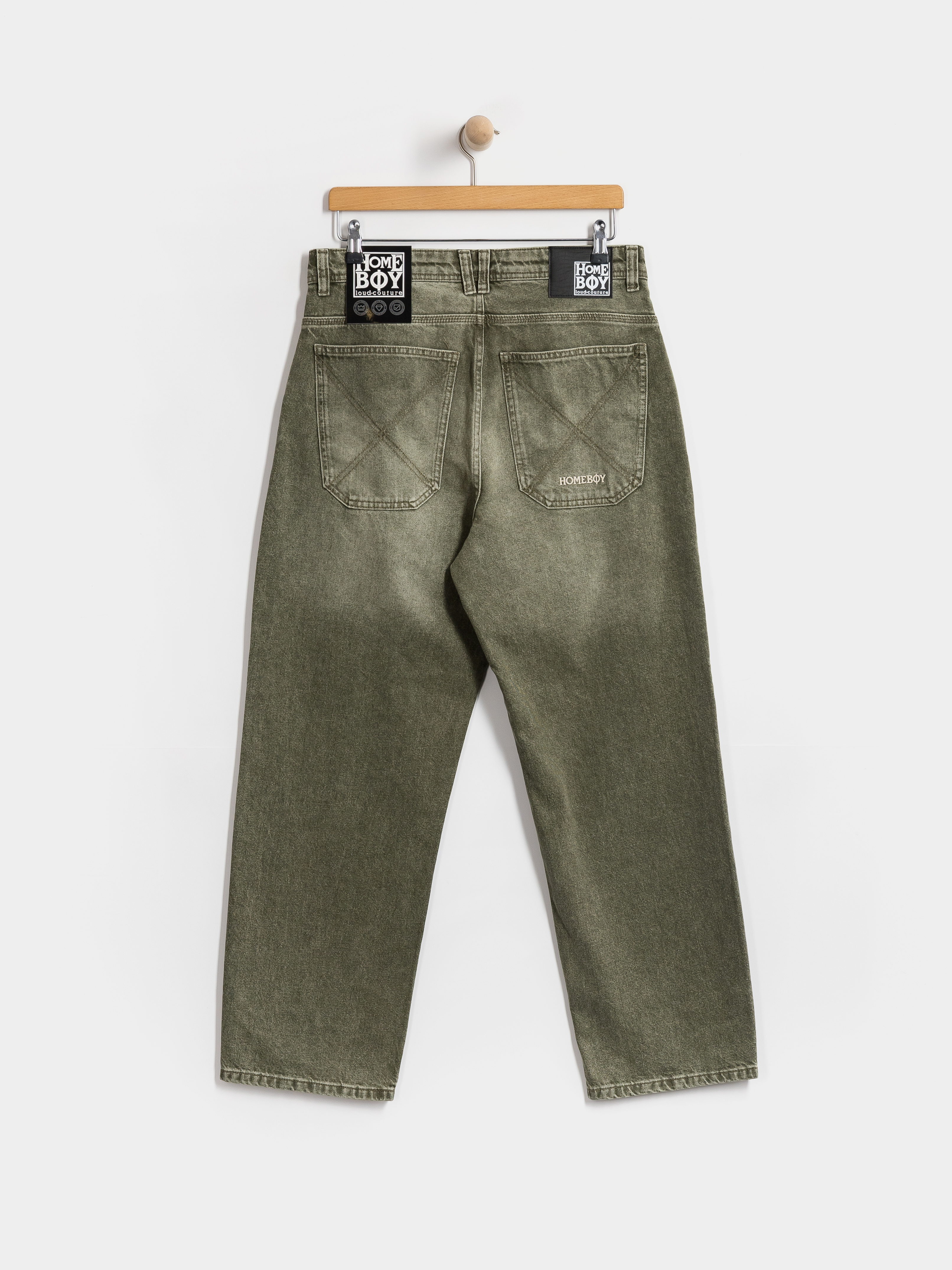 Spodnie Homeboy X Tra Baggy Dye Denim (washed green)