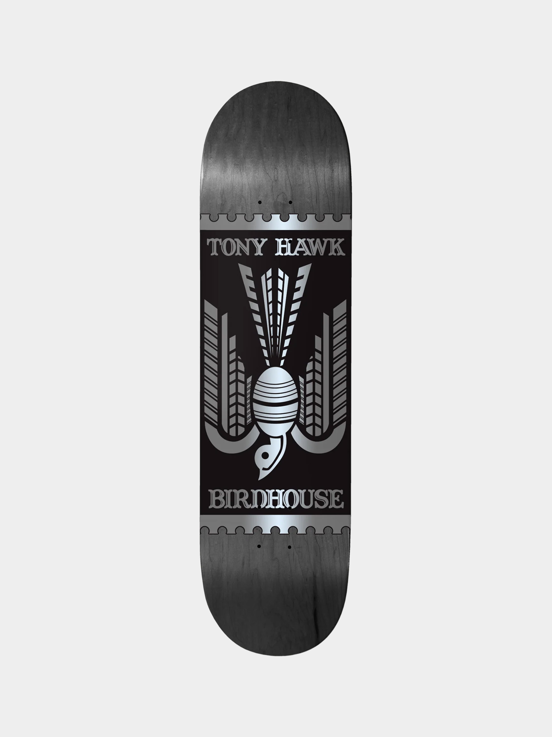 Deck Birdhouse Hawk Stamp (black)