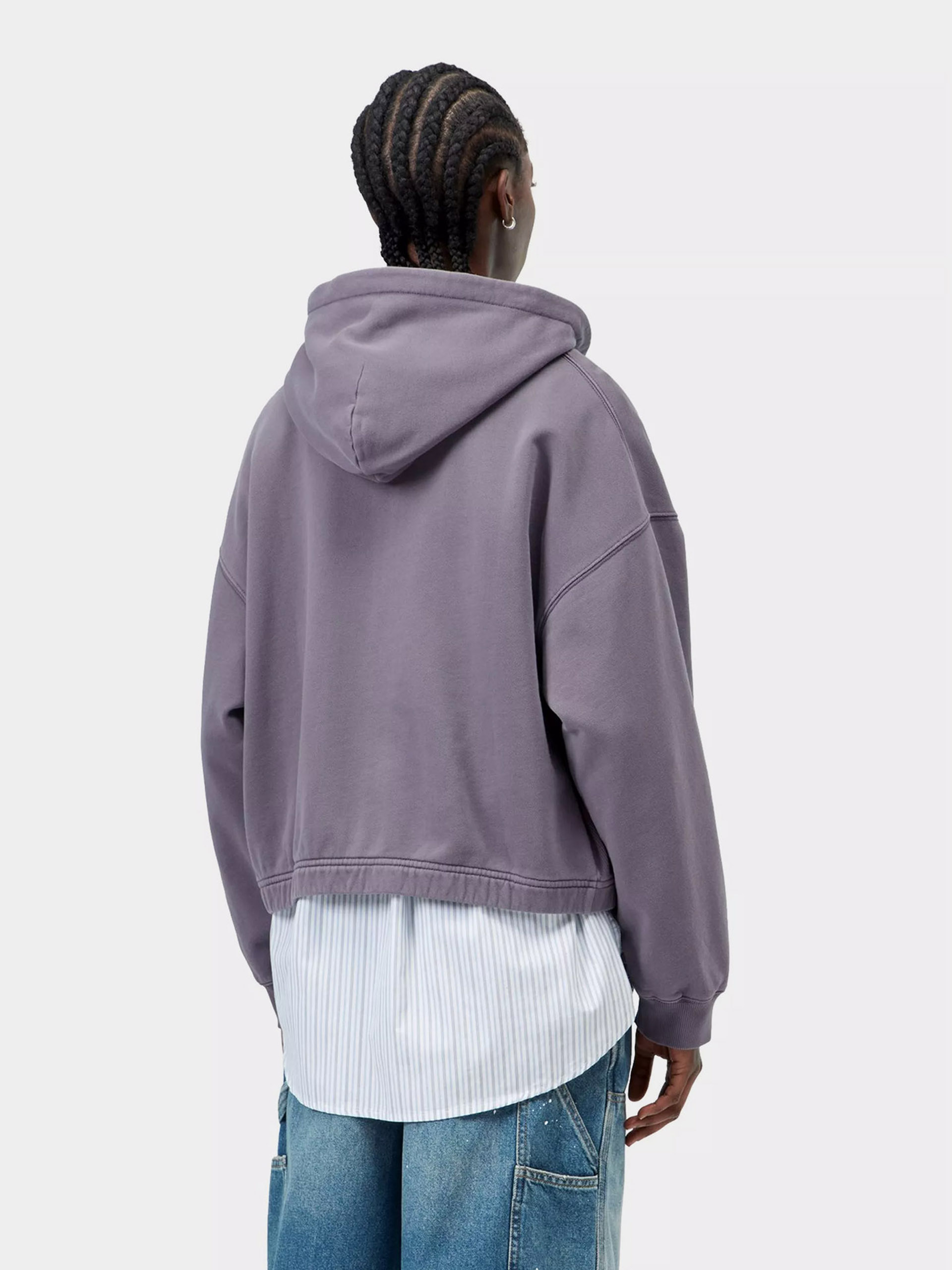 Bluza z kapturem Carhartt WIP Hoggard ZHD Wmn (shady purple)