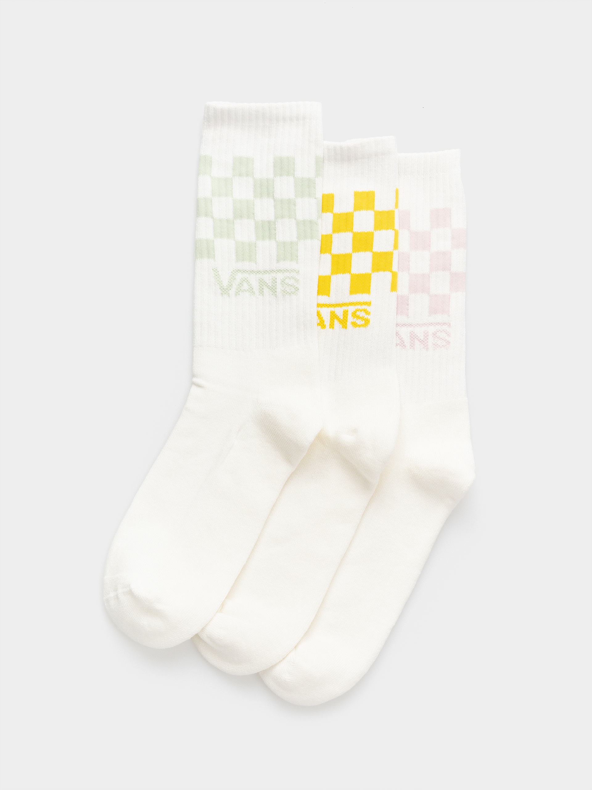 Skarpetki Vans Classic Check Crew (dusty gold)