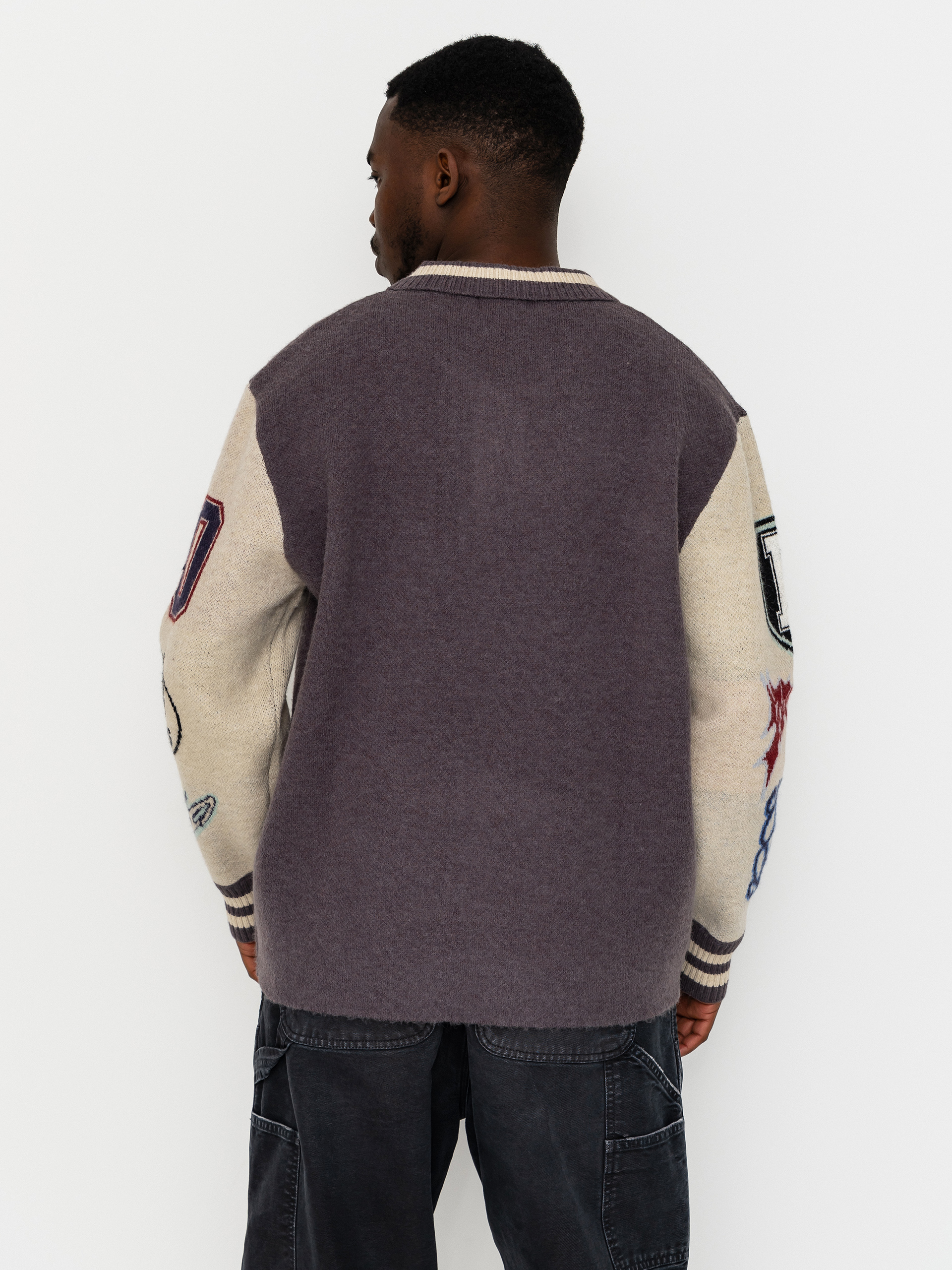 Sweter RipNDip Run It Up Knit (charoal cream)