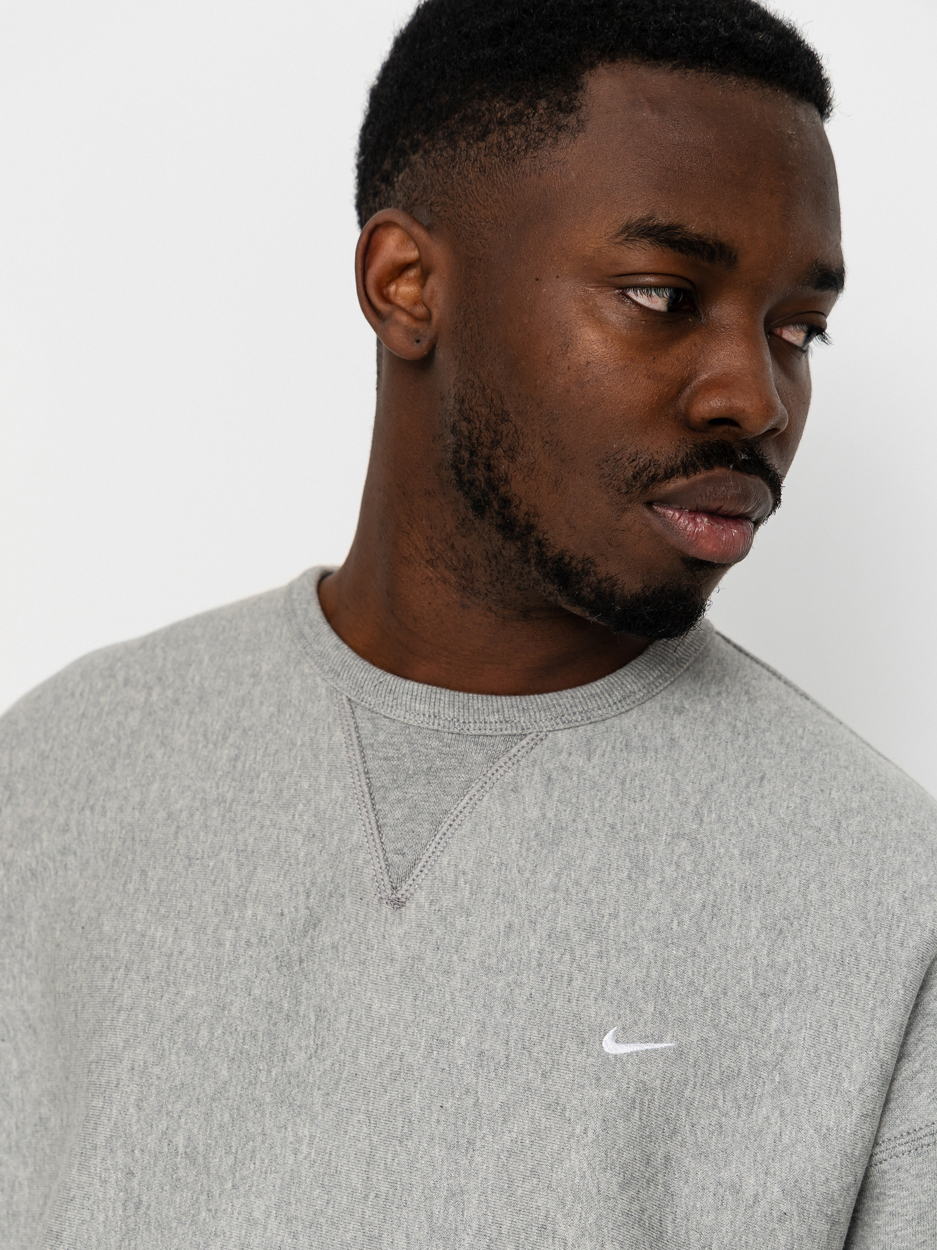Bluza Nike SB Solo Swoosh (dk grey heather/white)