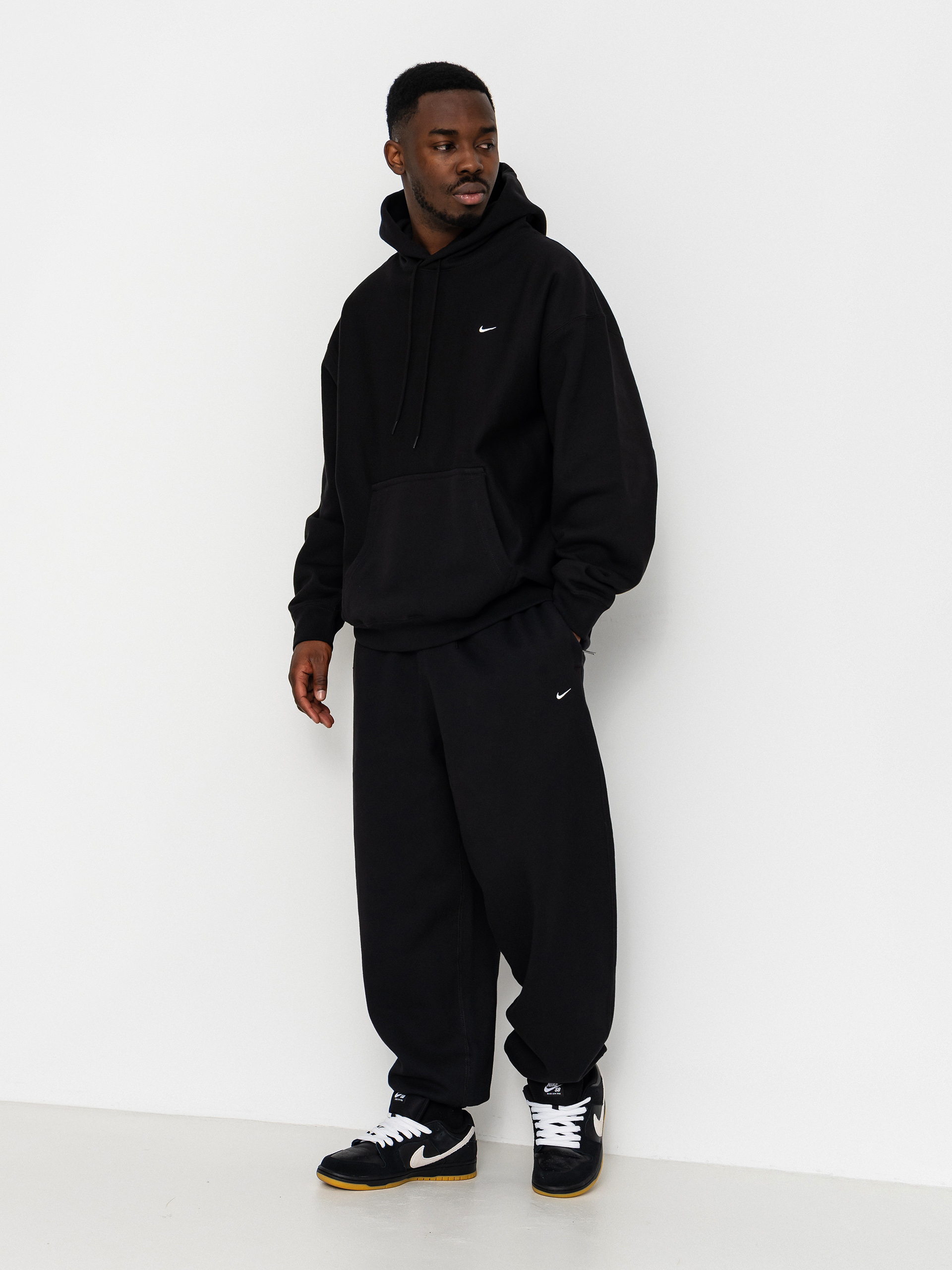 Bluza z kapturem Nike SB Solo Swoosh HD (black/black/white)