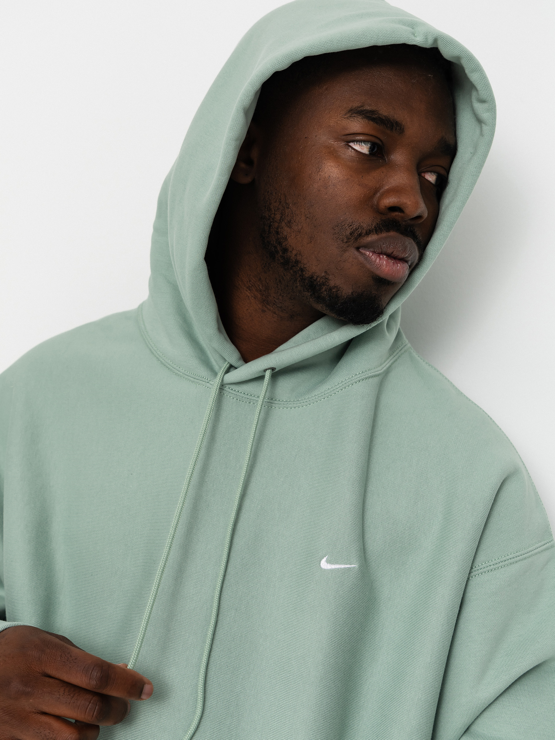 Bluza z kapturem Nike SB Solo Swoosh HD (steam/white)