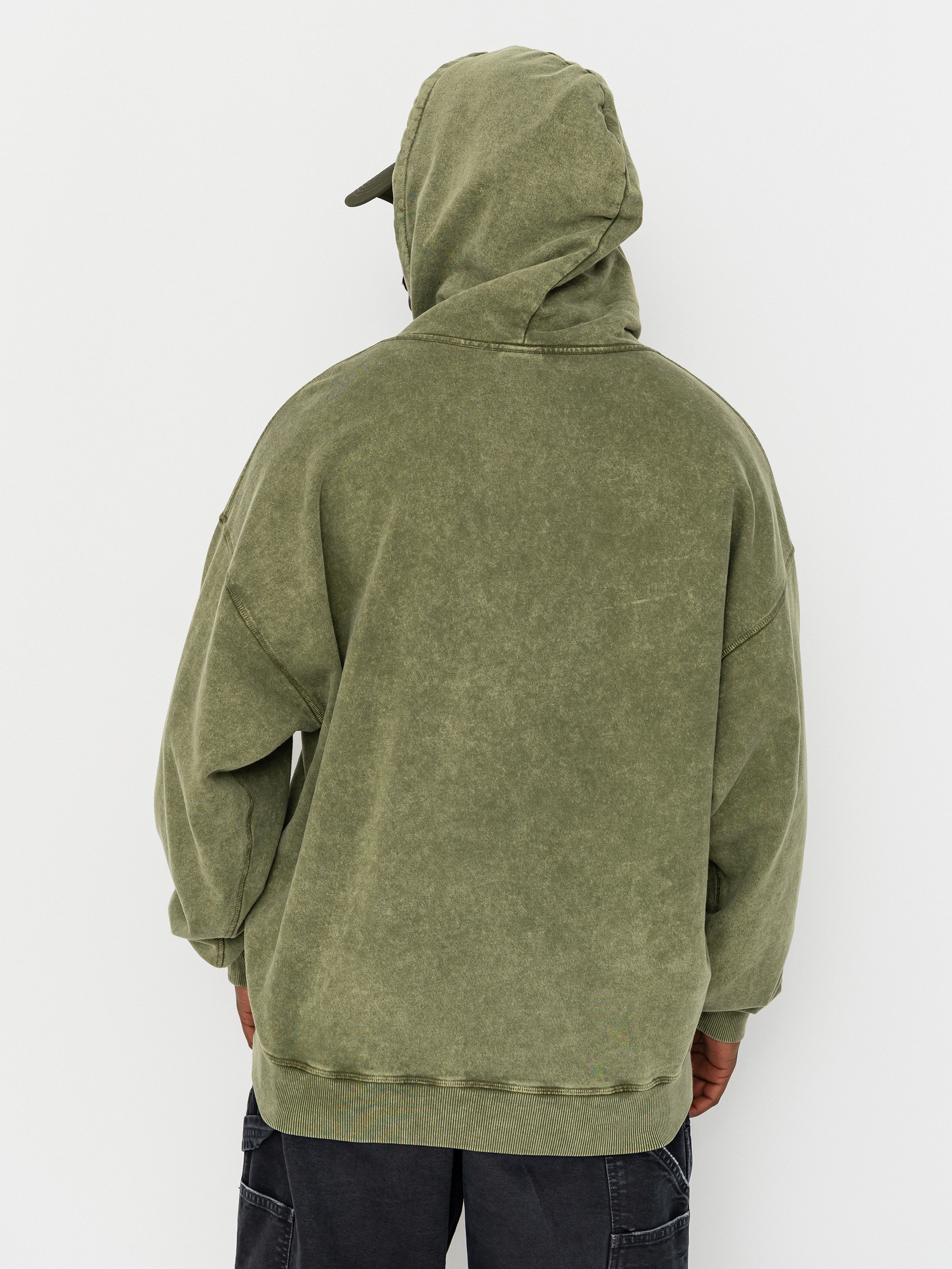 Bluza z kapturem Polar Skate Acid Frank Soul HD (army green)