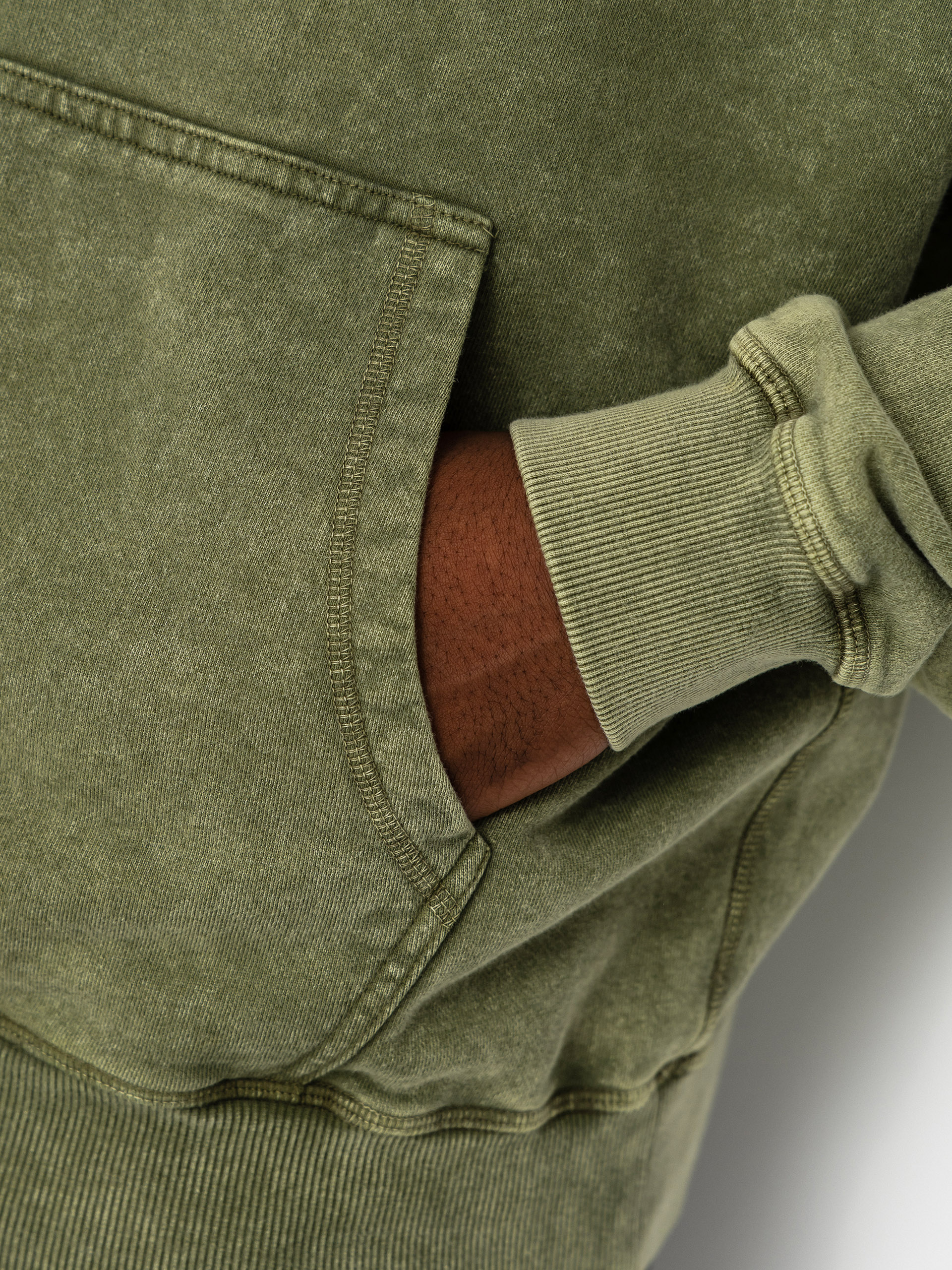 Bluza z kapturem Polar Skate Acid Frank Soul HD (army green)