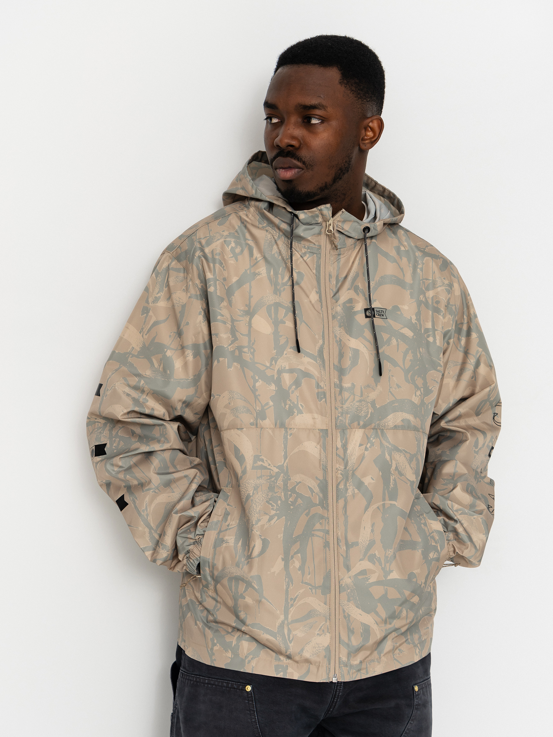 Kurtka Salty Crew Surface Windbreaker (light camo)