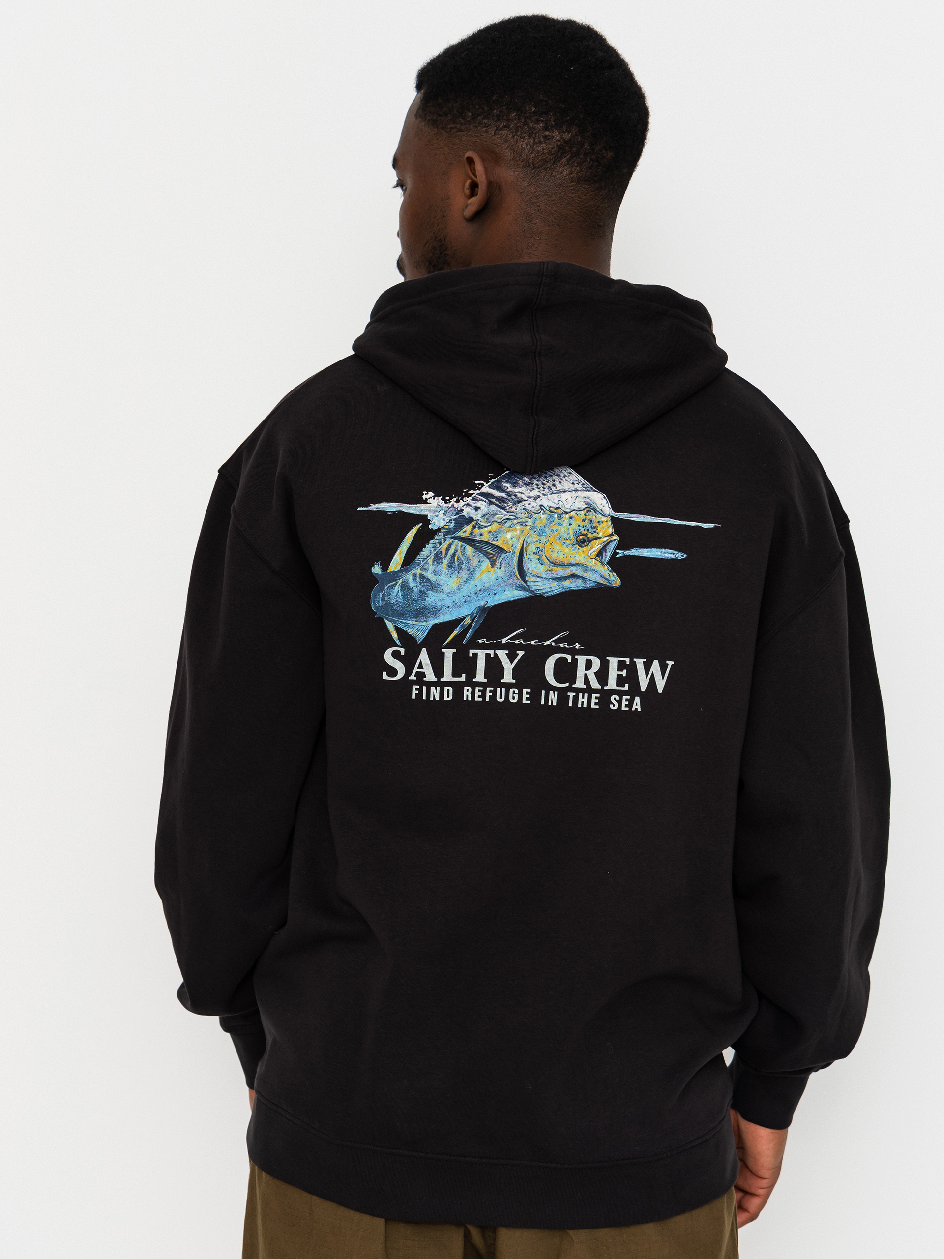 Bluza z kapturem Salty Crew Mahi Surface HD (black)