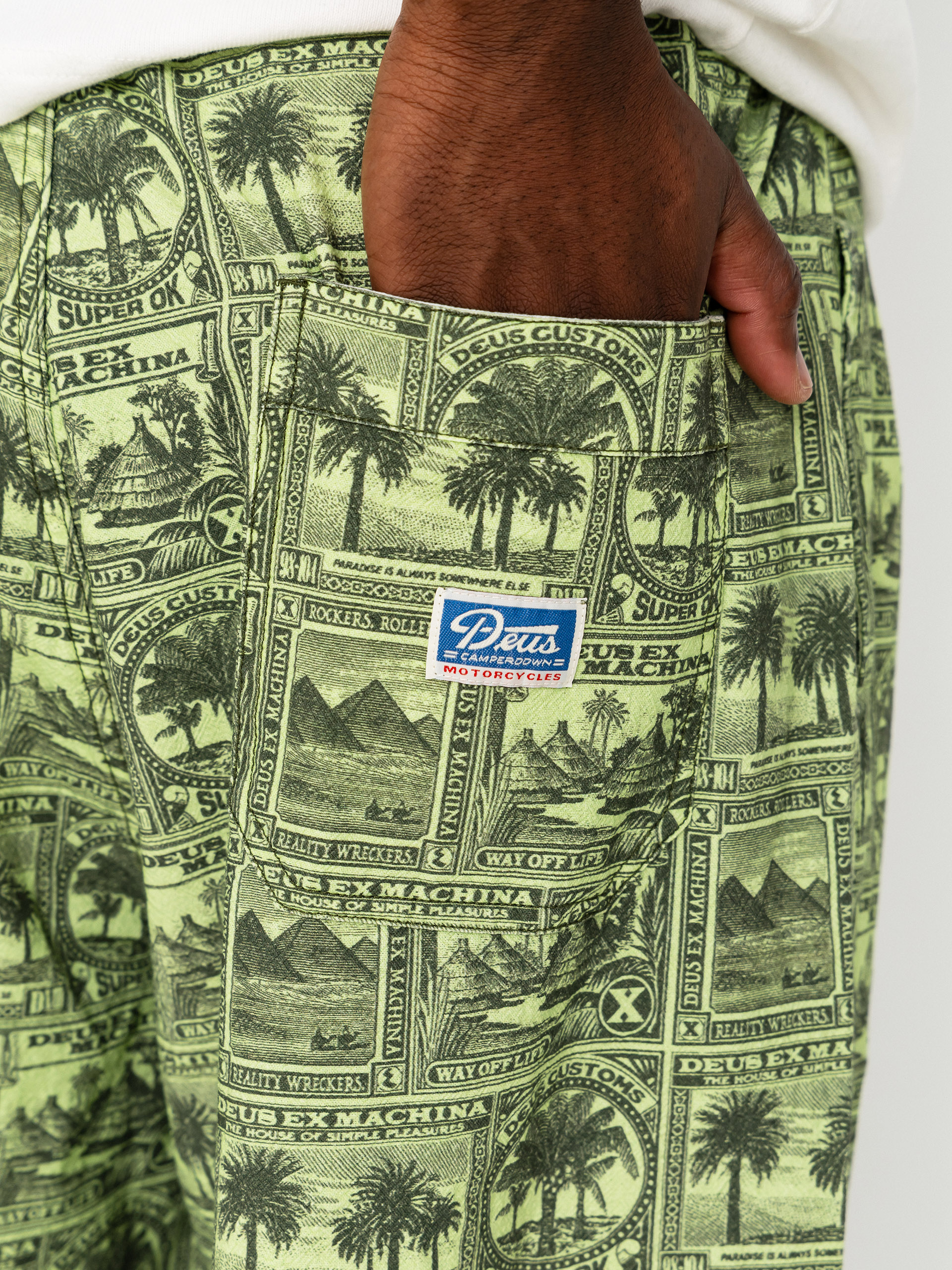 Spodnie Deus Ex Machina Mail Man (green)